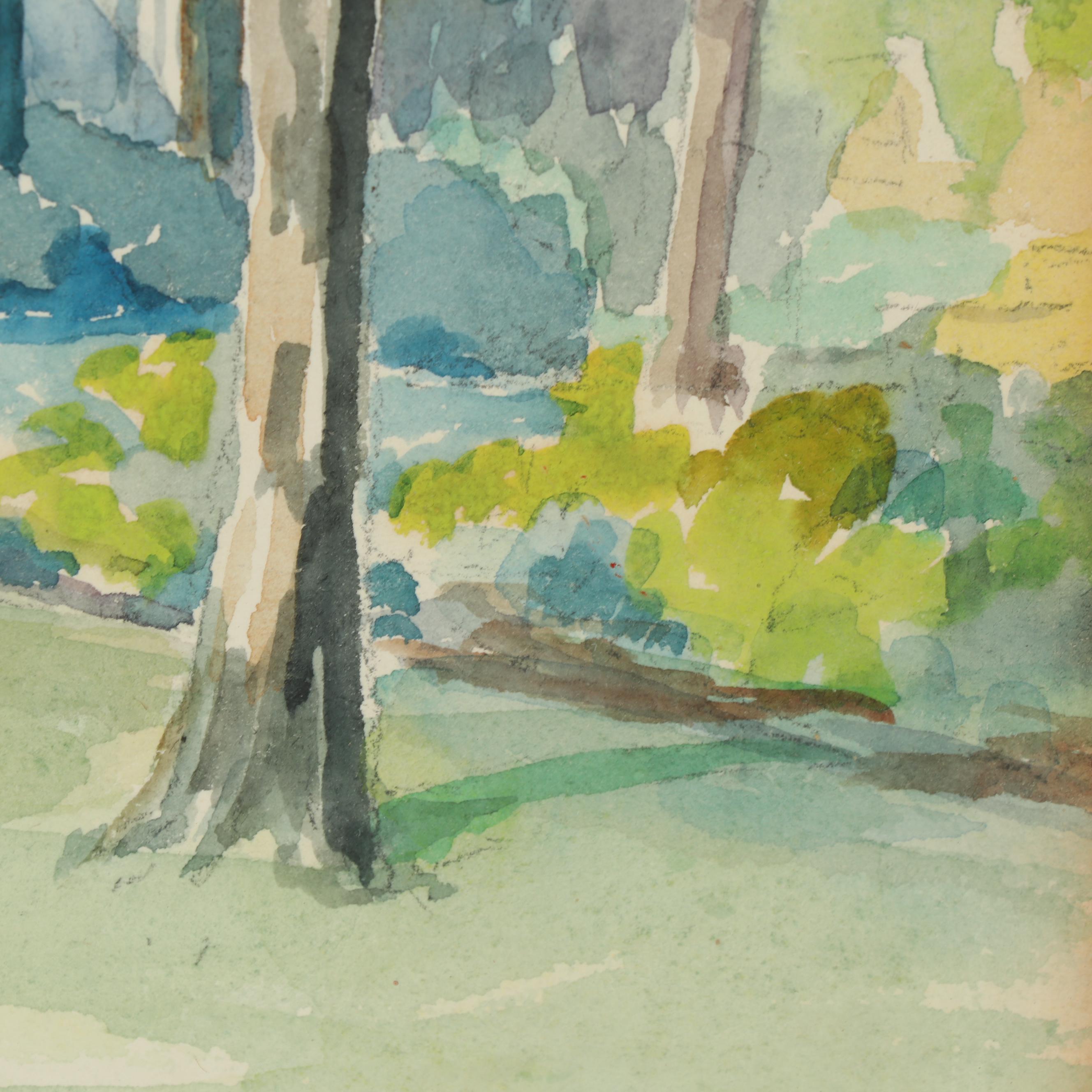 Francis Hardy Landscape Watercolor Painting