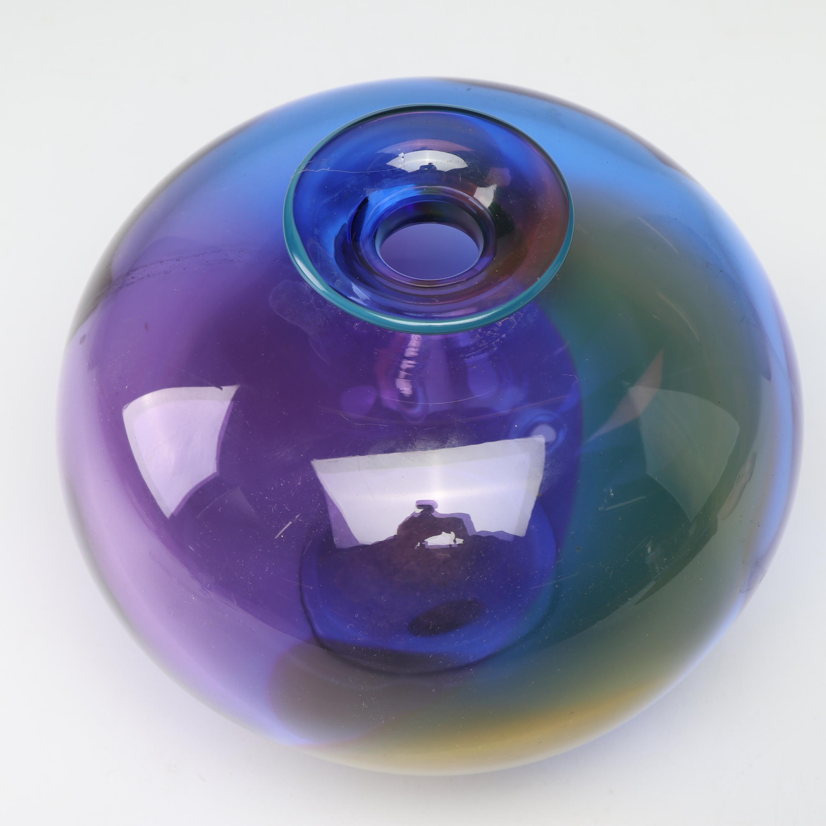 Scandinavian Transjö Blown Art Glass Vase