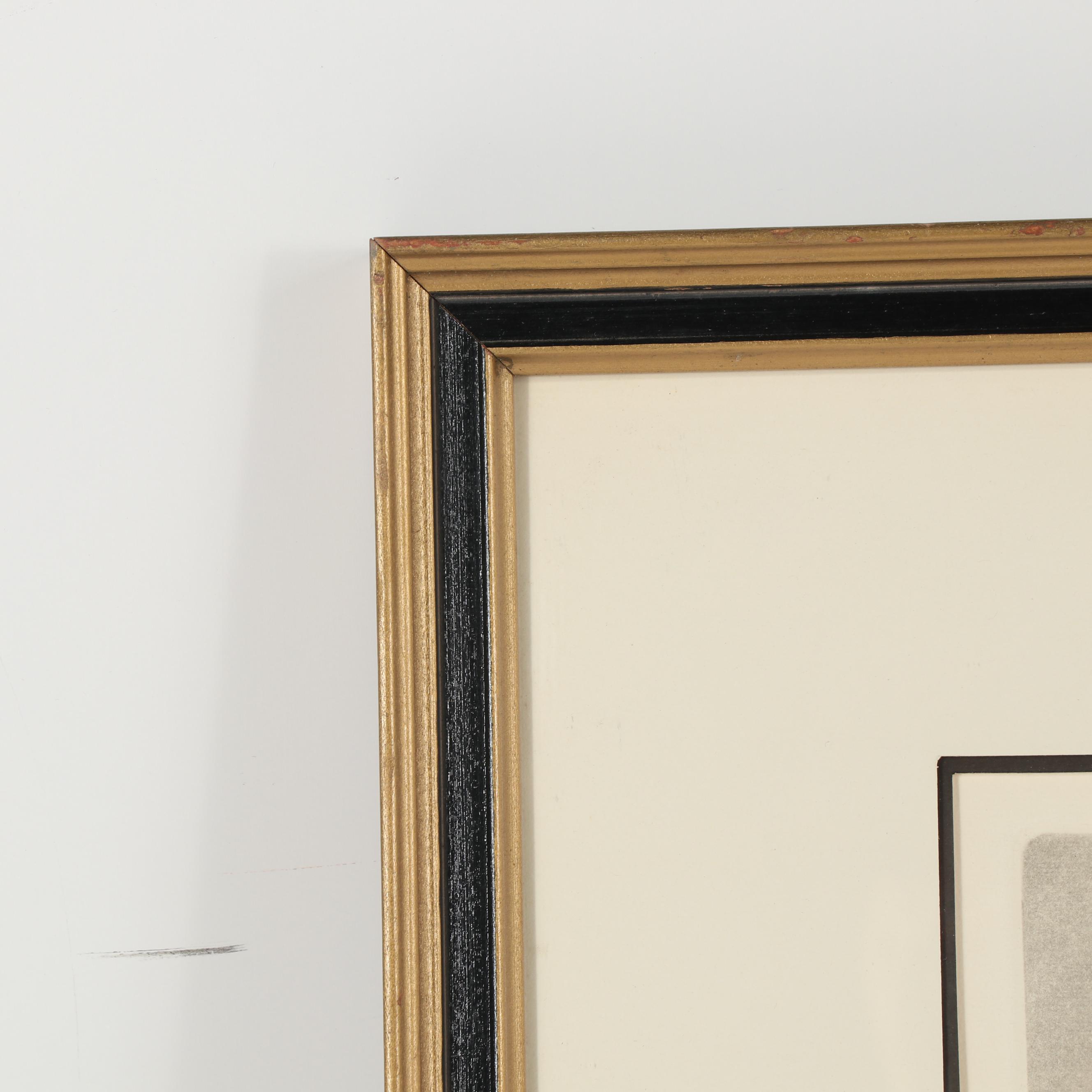 Alan Jay Gaines Etching "Charles W. Morgan"