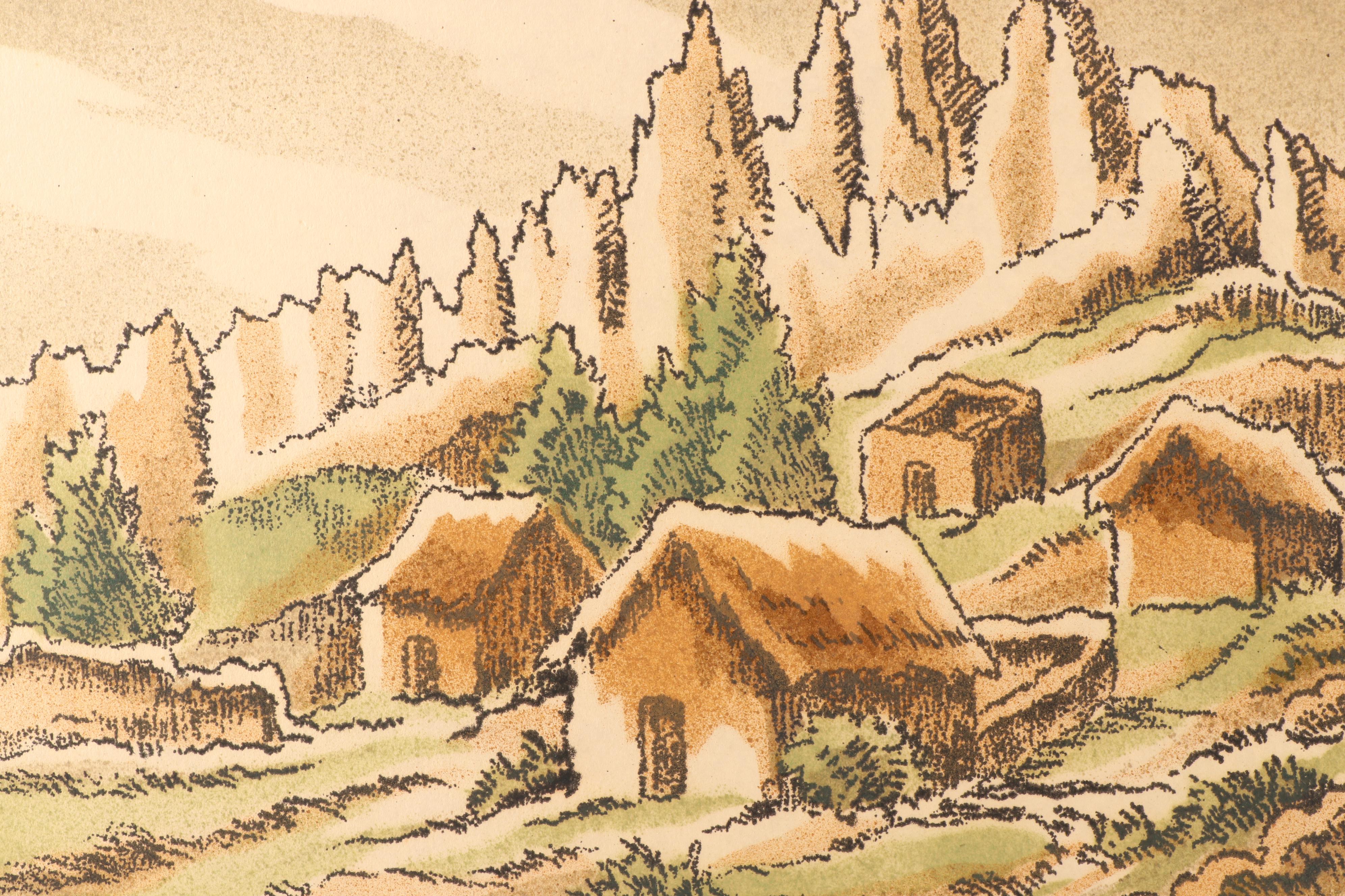 Hand-Colored Lithographs after Walter Sanden