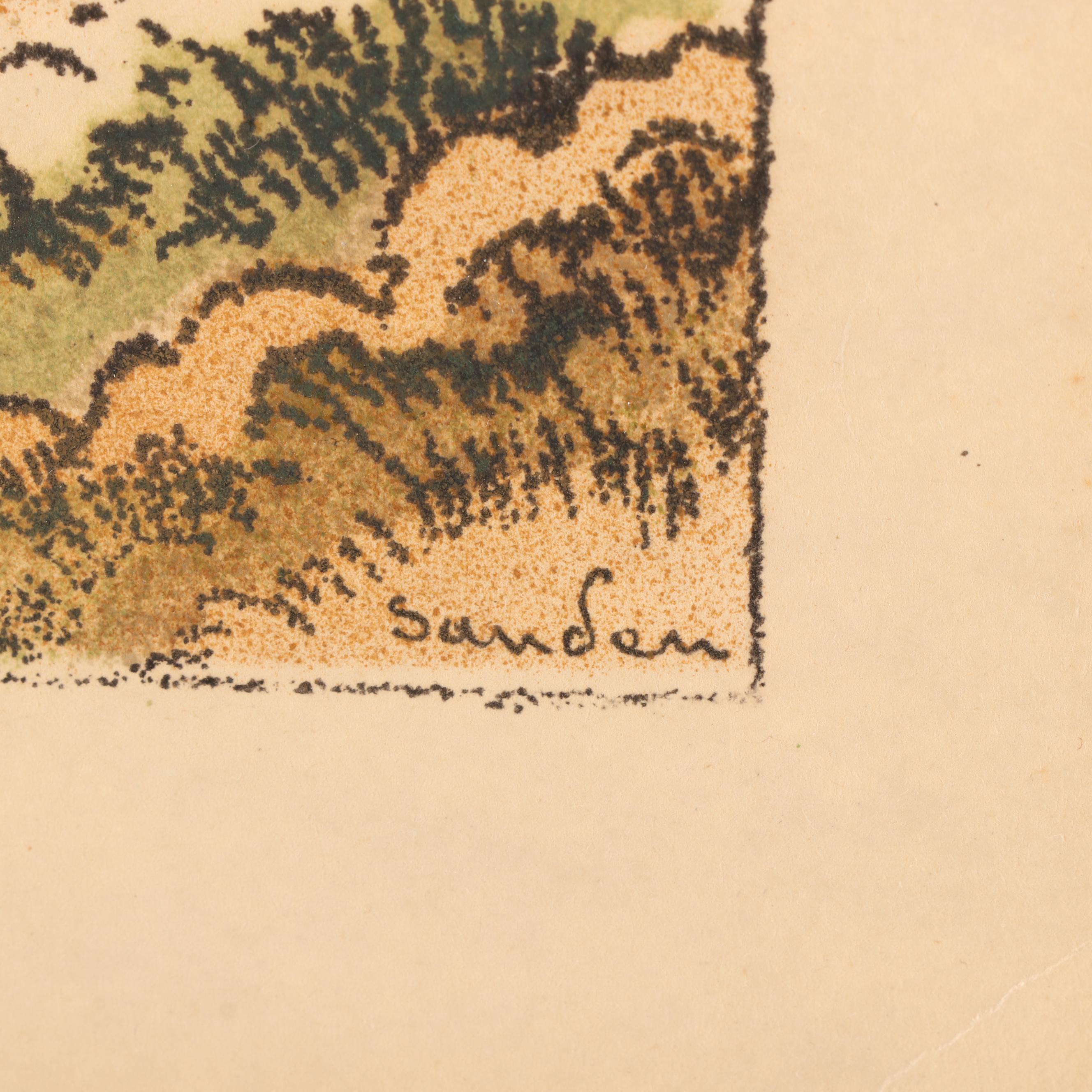 Hand-Colored Lithographs after Walter Sanden