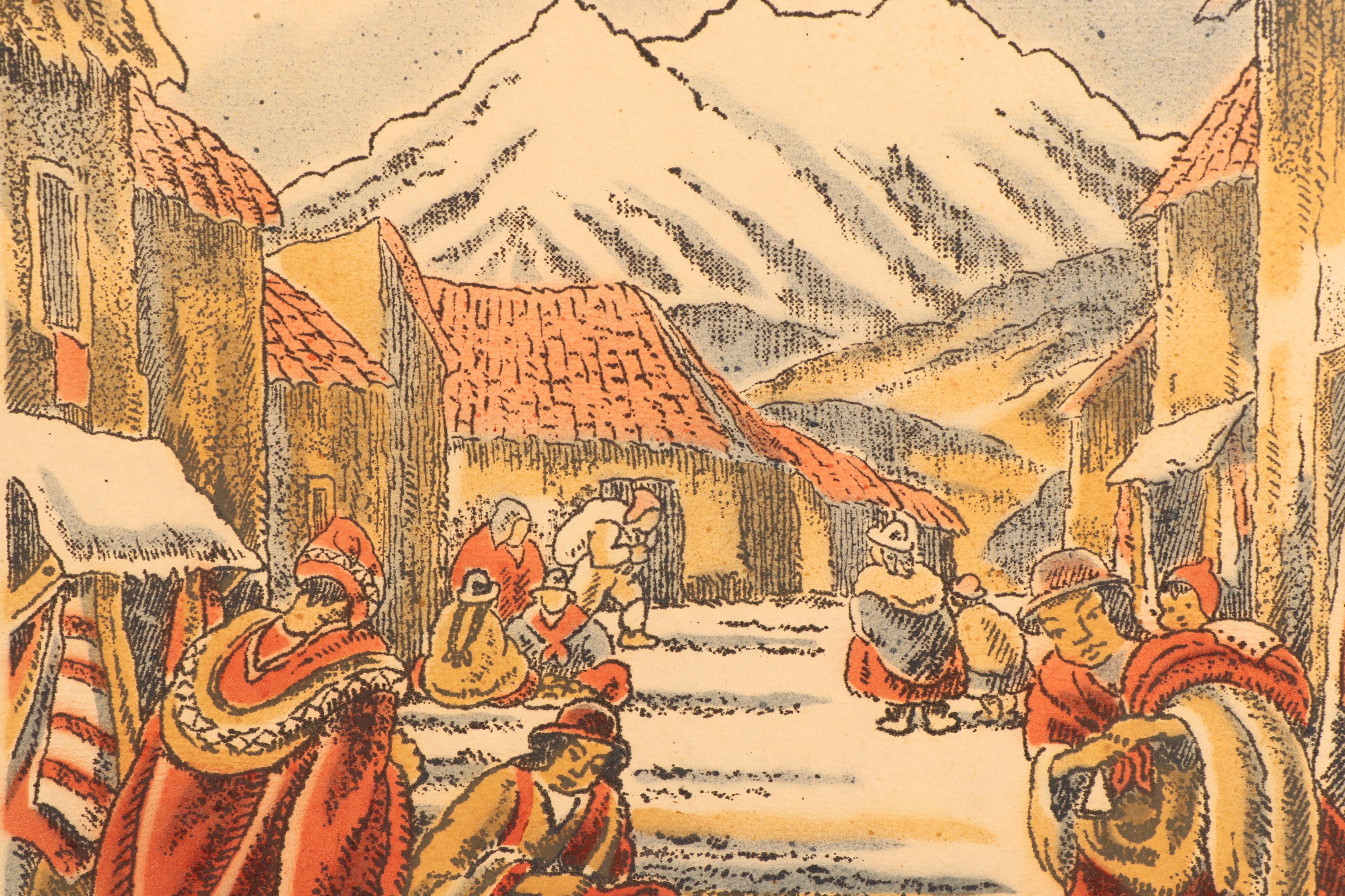 Hand-Colored Lithographs after Walter Sanden