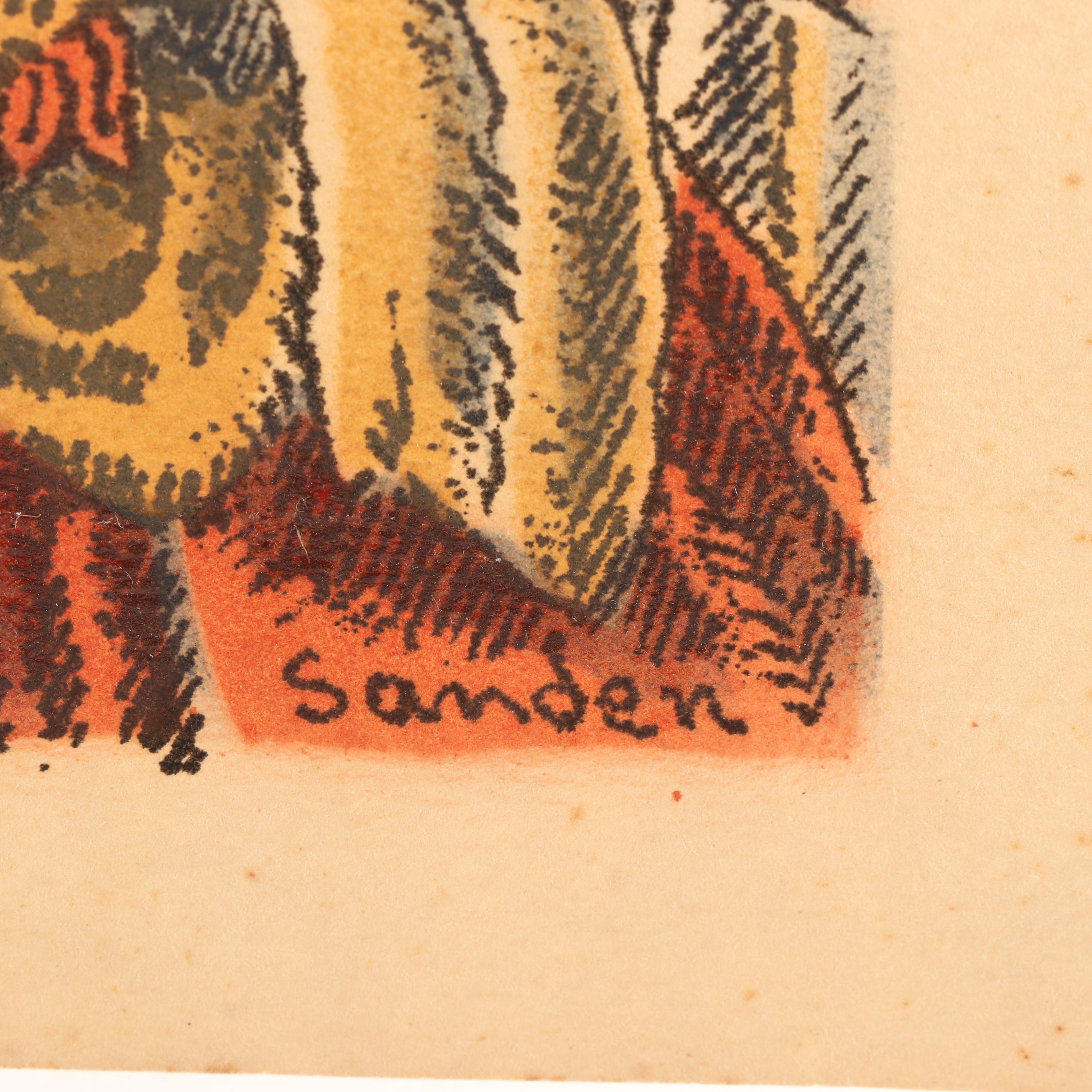 Hand-Colored Lithographs after Walter Sanden