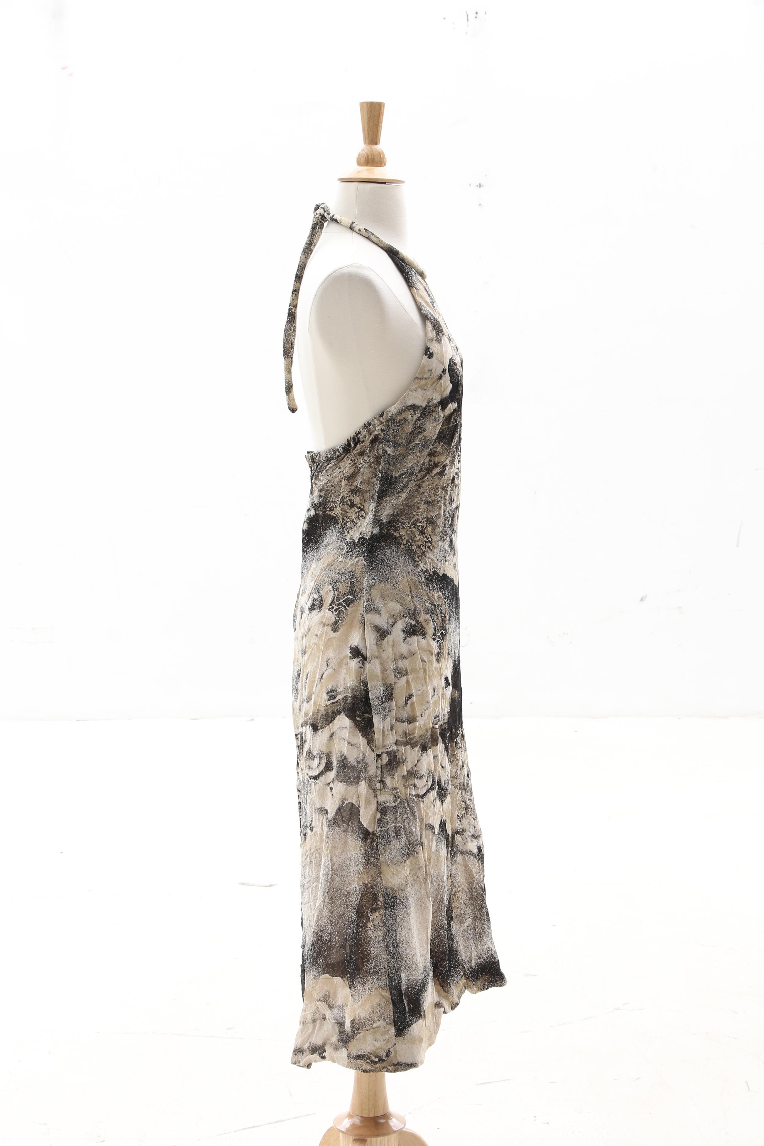 Pauline Trigère Silk Halter Dress with Matching Jacket, 1970s Vintage