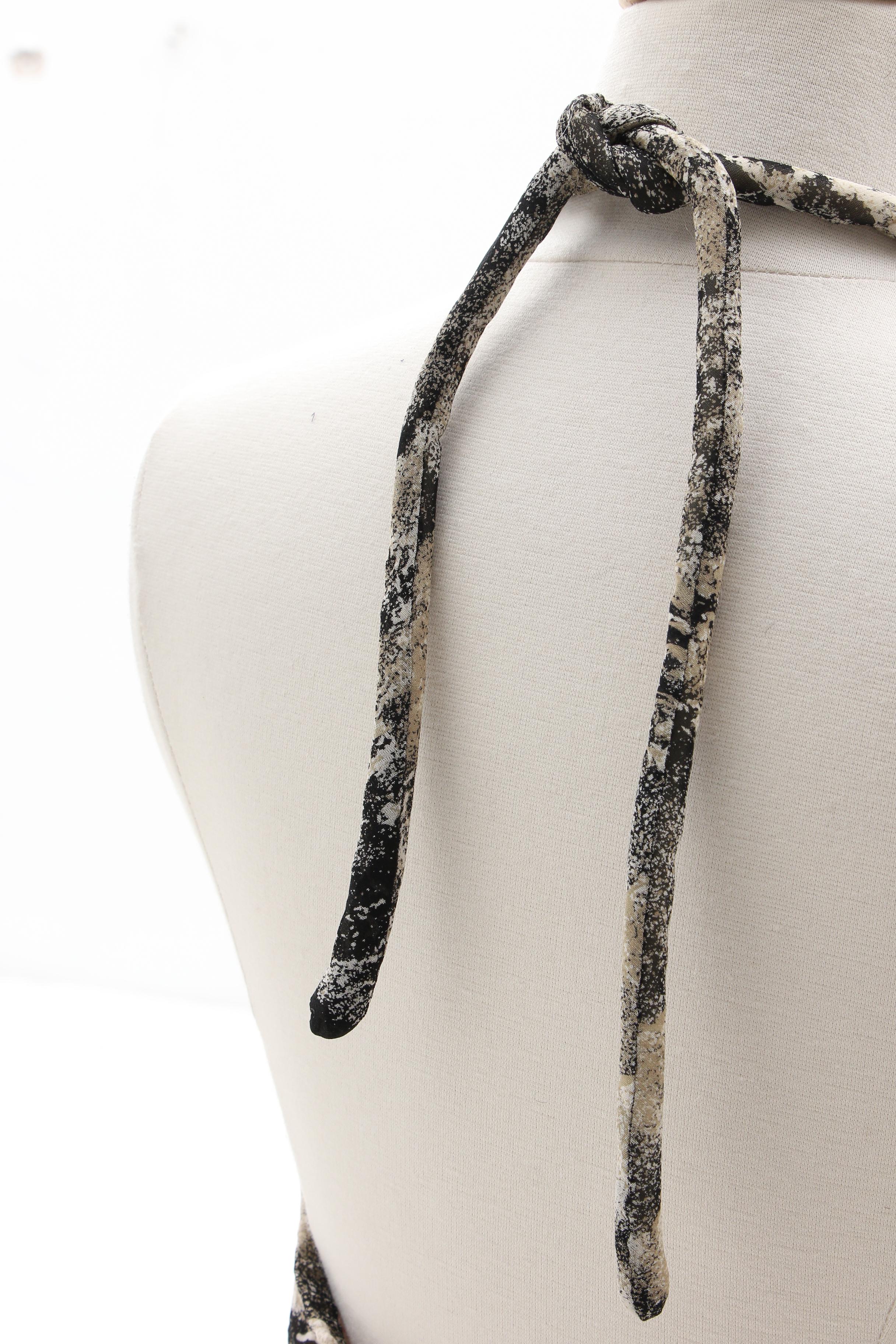 Pauline Trigère Silk Halter Dress with Matching Jacket, 1970s Vintage