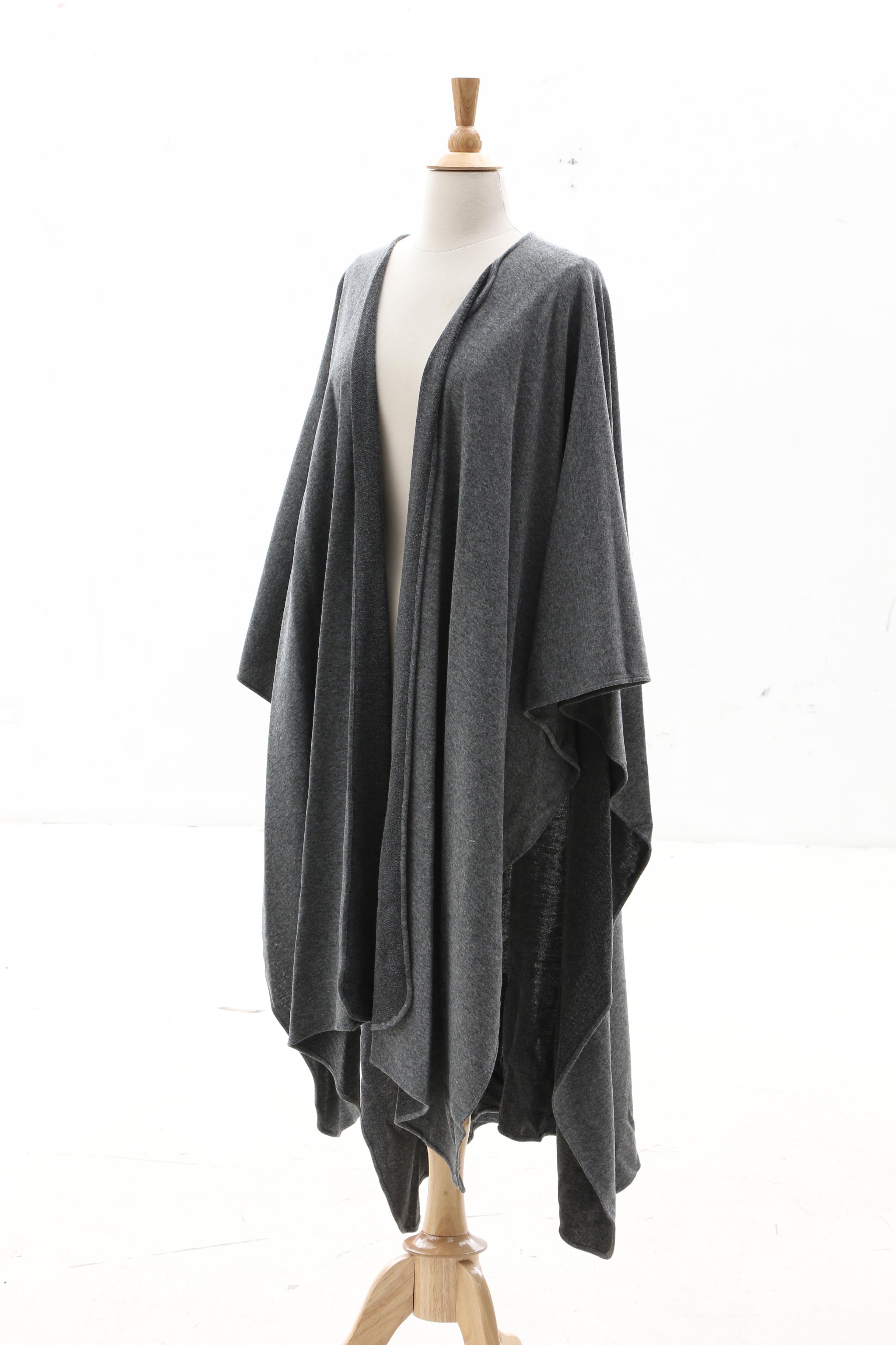 Victor Costa Gray Knit Shawl