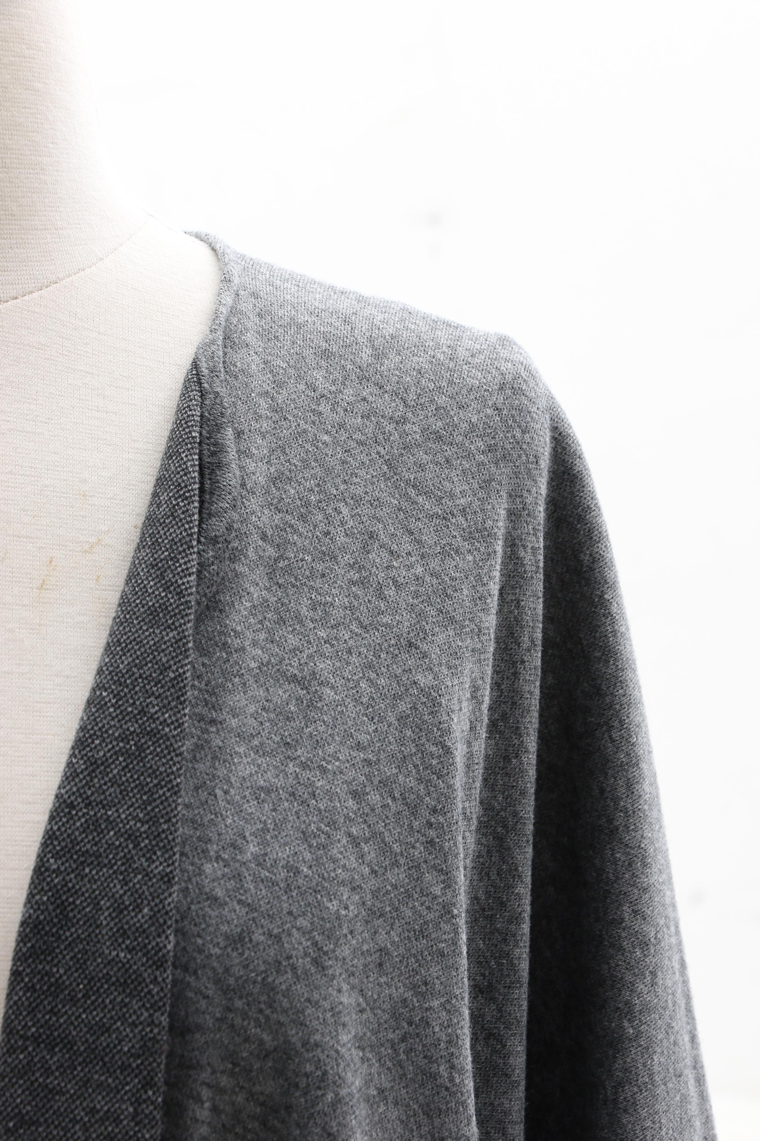 Victor Costa Gray Knit Shawl