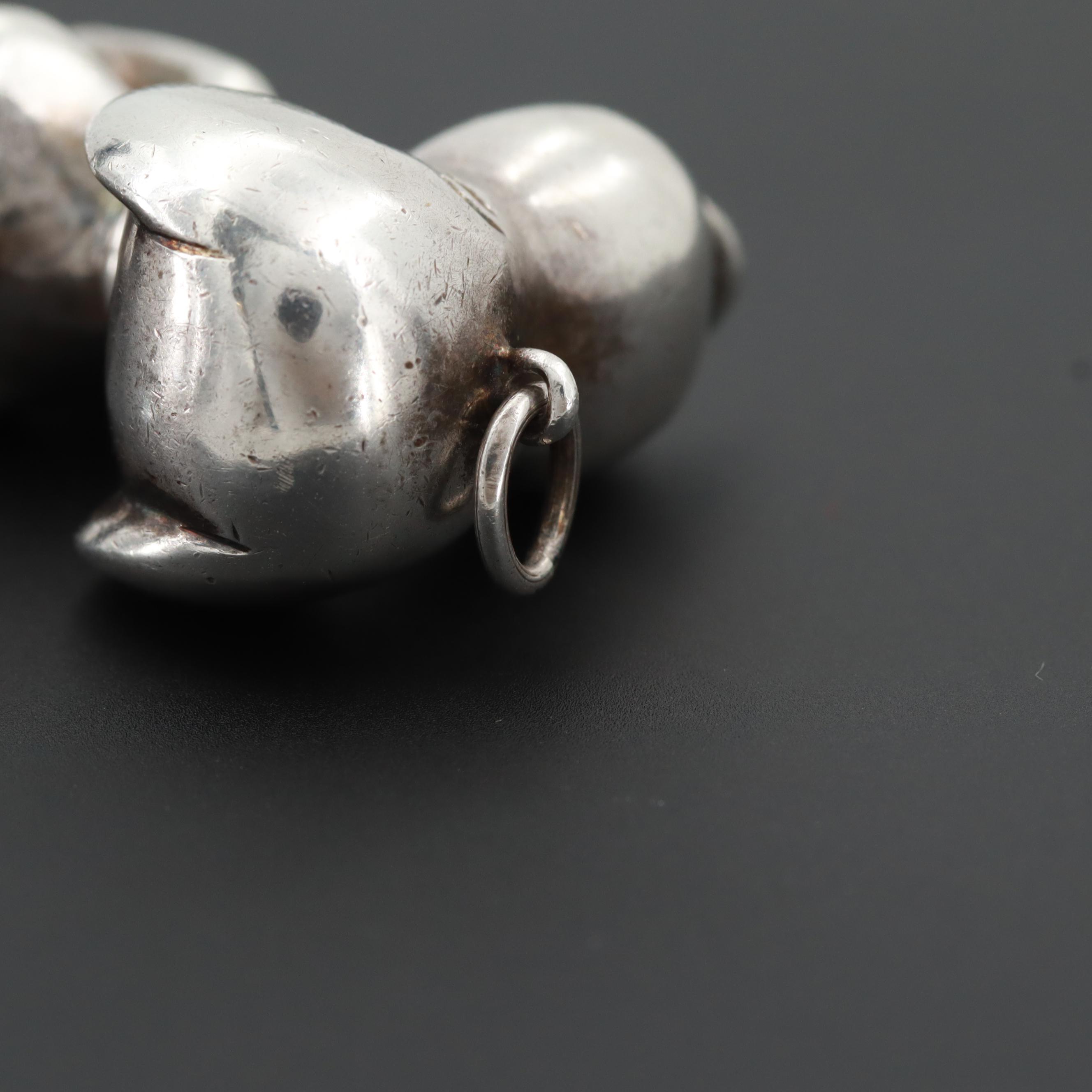 Cartier Sterling Silver Snoopy Pendant