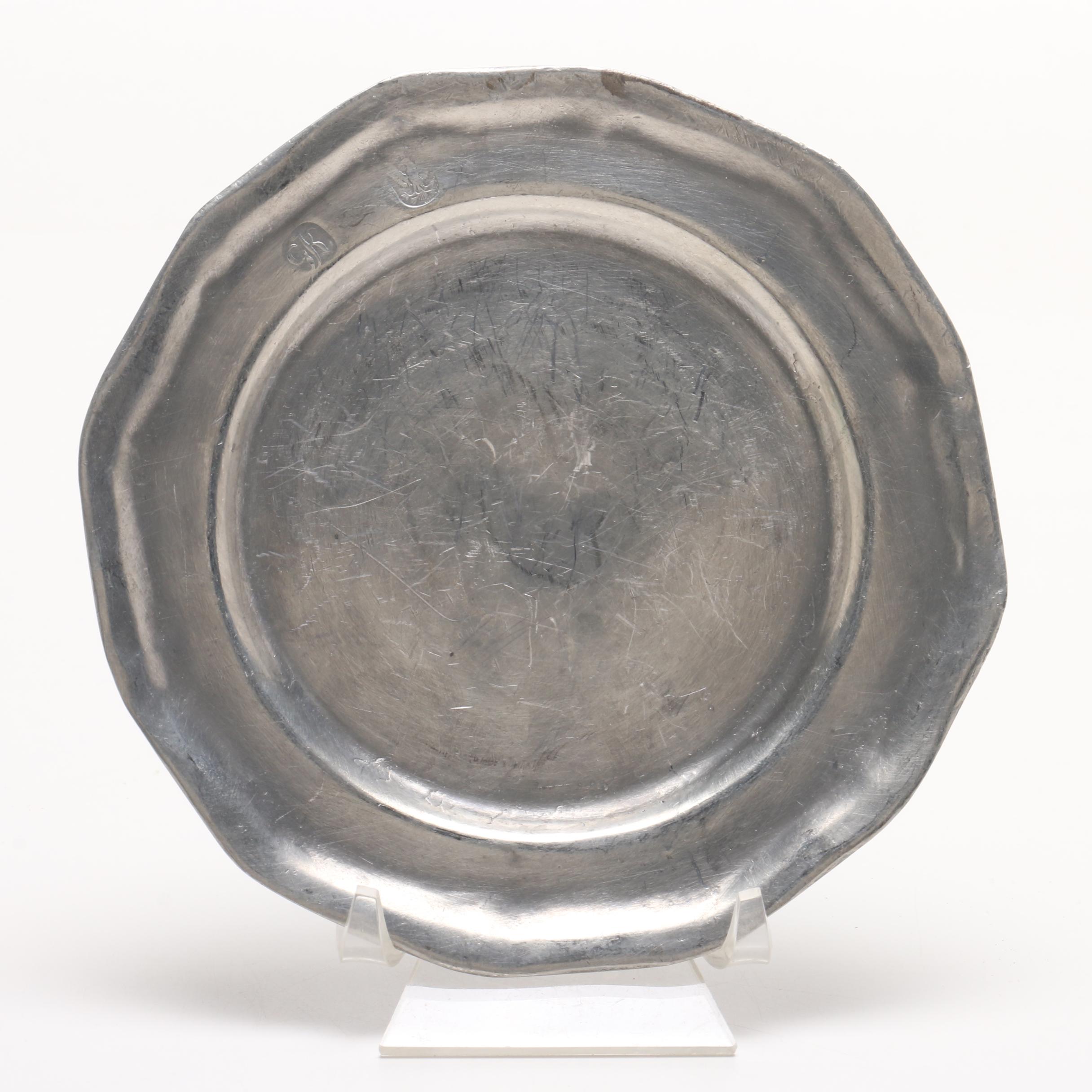 Vintage Pewter Dinnerware Including Stieff and GF Finstain Plates