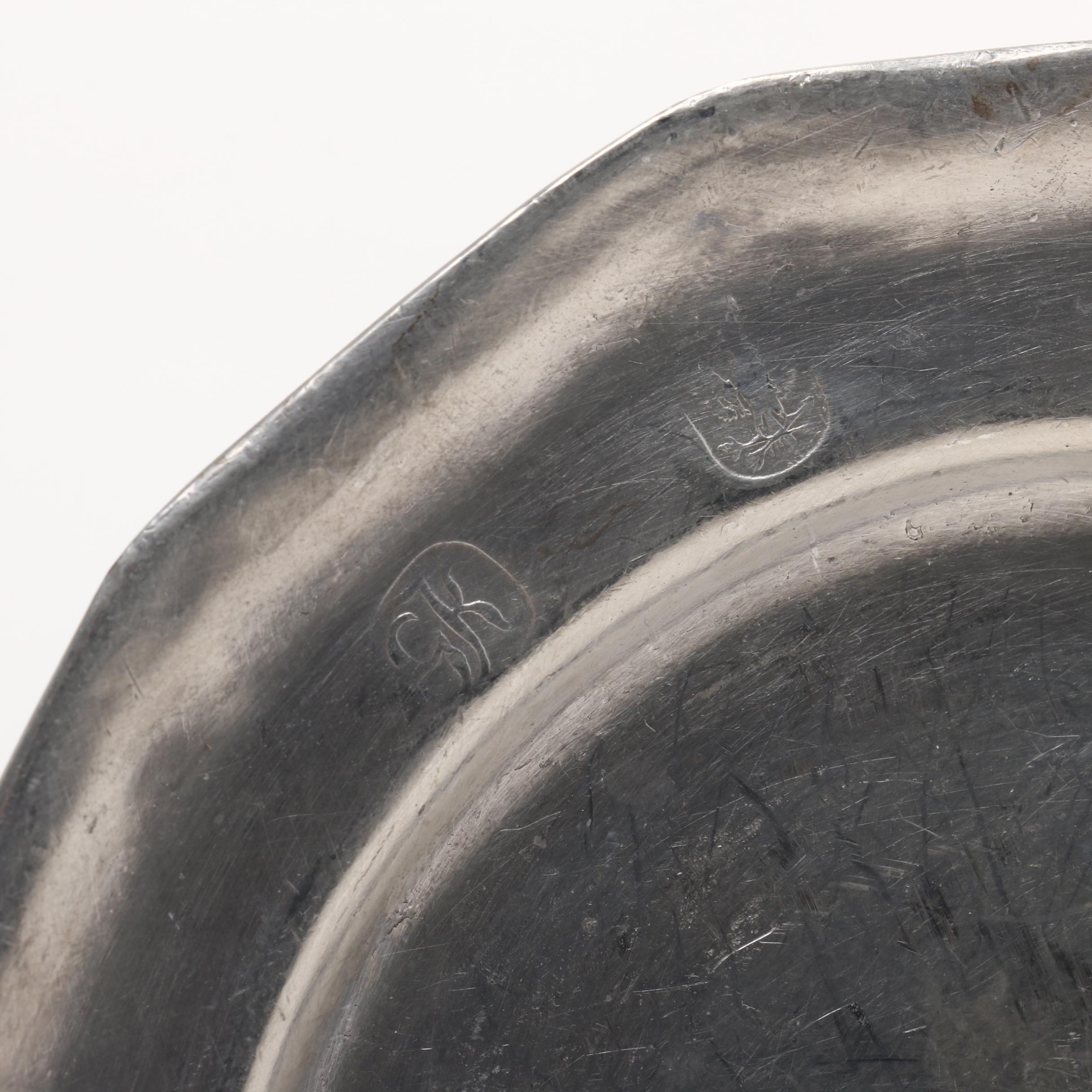 Vintage Pewter Dinnerware Including Stieff and GF Finstain Plates