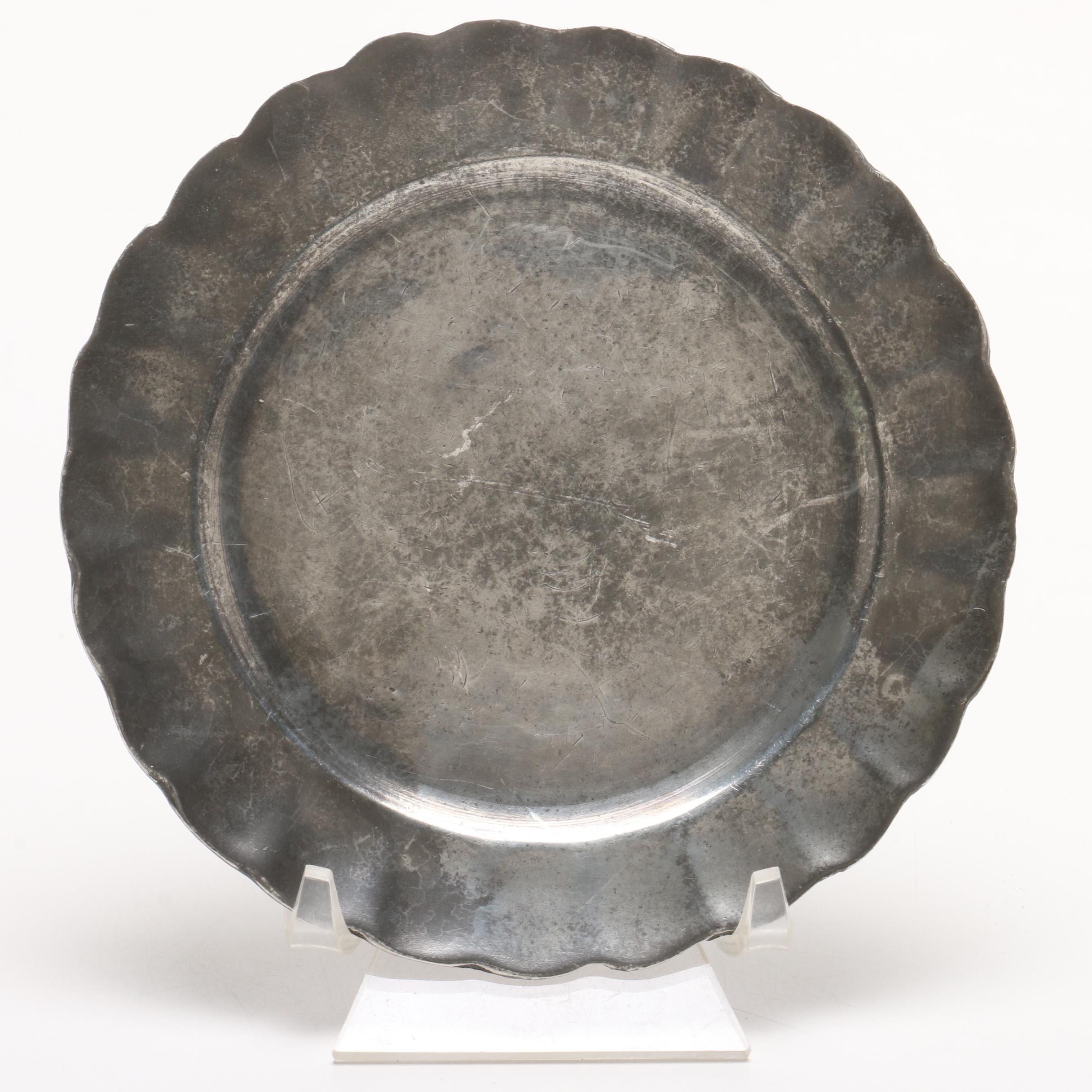 Vintage Pewter Dinnerware Including Stieff and GF Finstain Plates