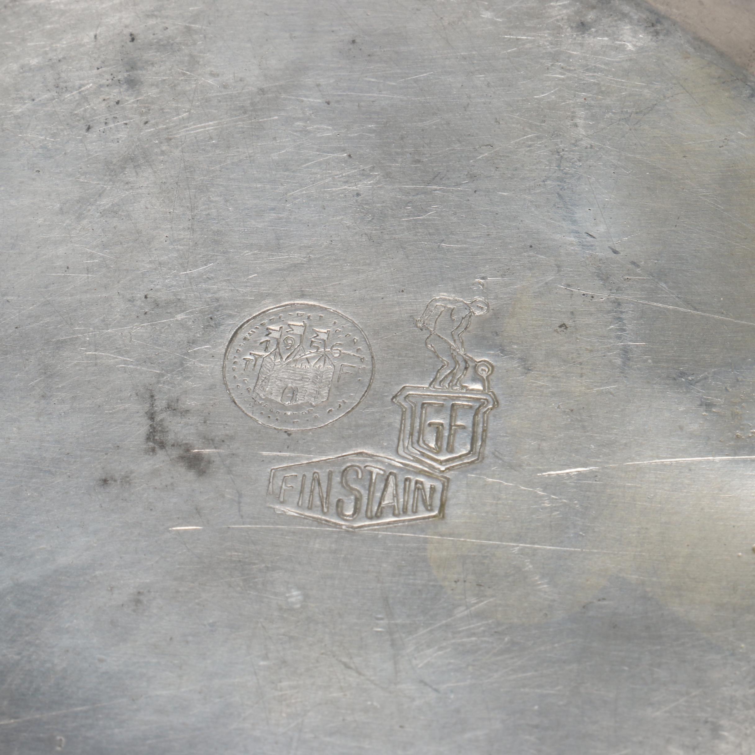 Vintage Pewter Dinnerware Including Stieff and GF Finstain Plates