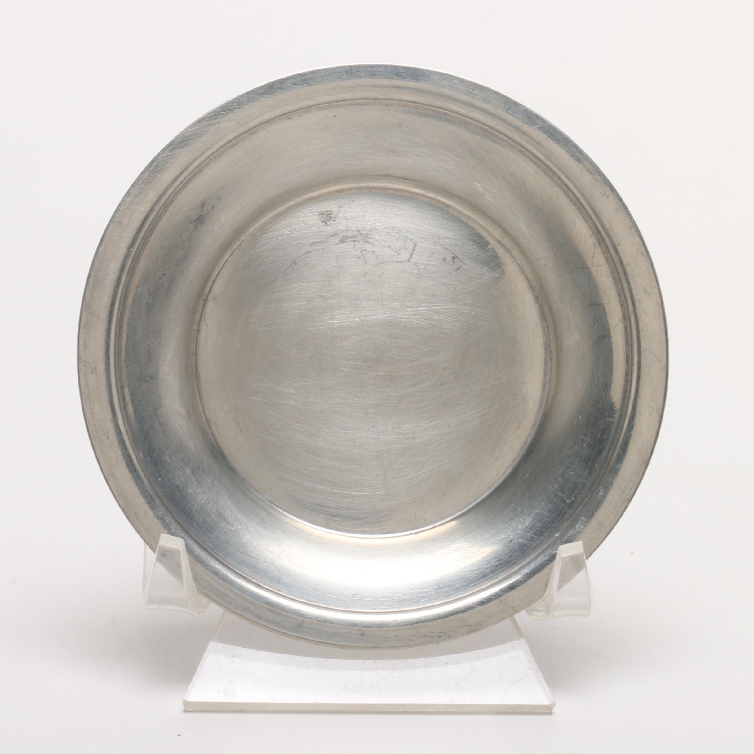 Vintage Pewter Dinnerware Including Stieff and GF Finstain Plates