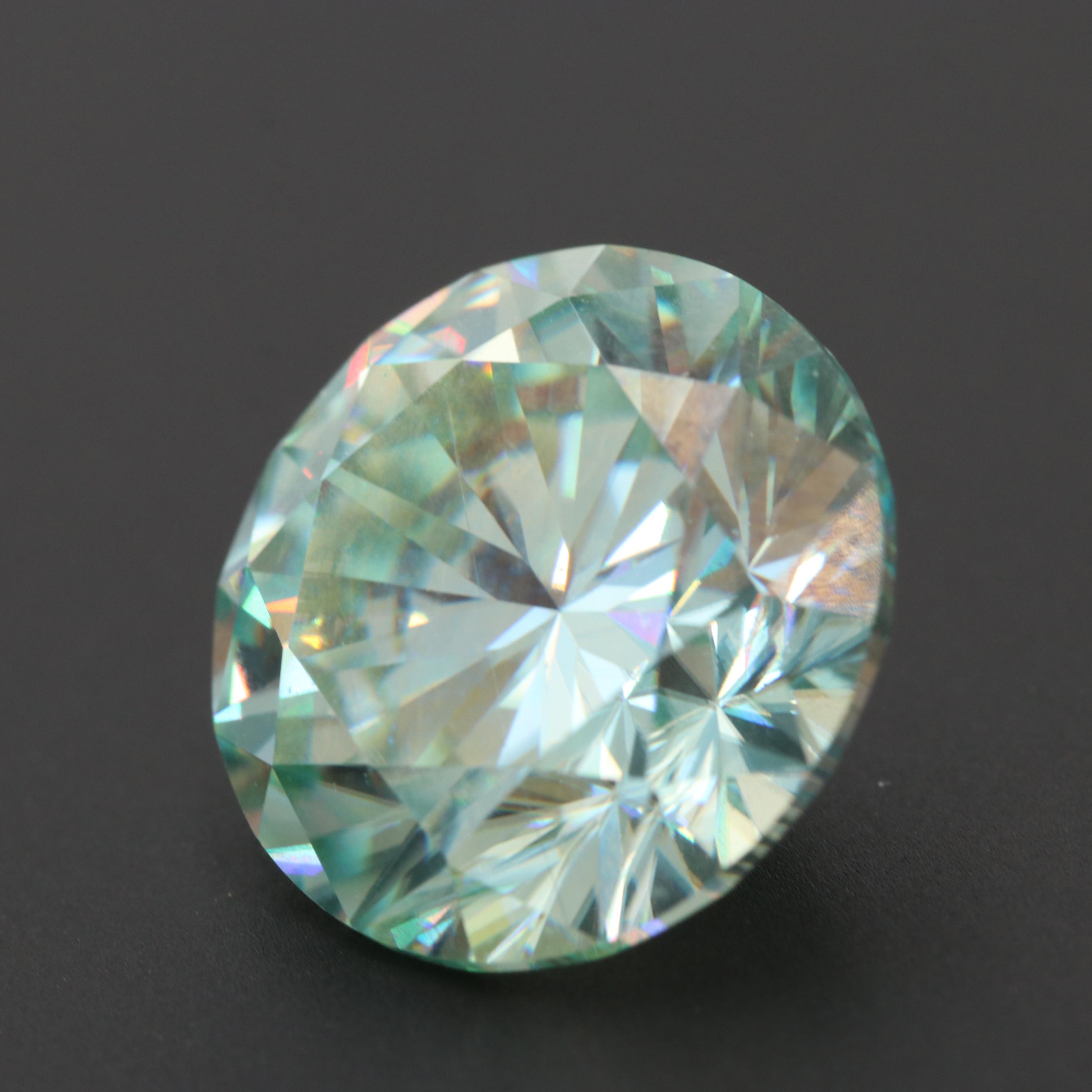Loose 13.24 CT Synthetic Moissanite