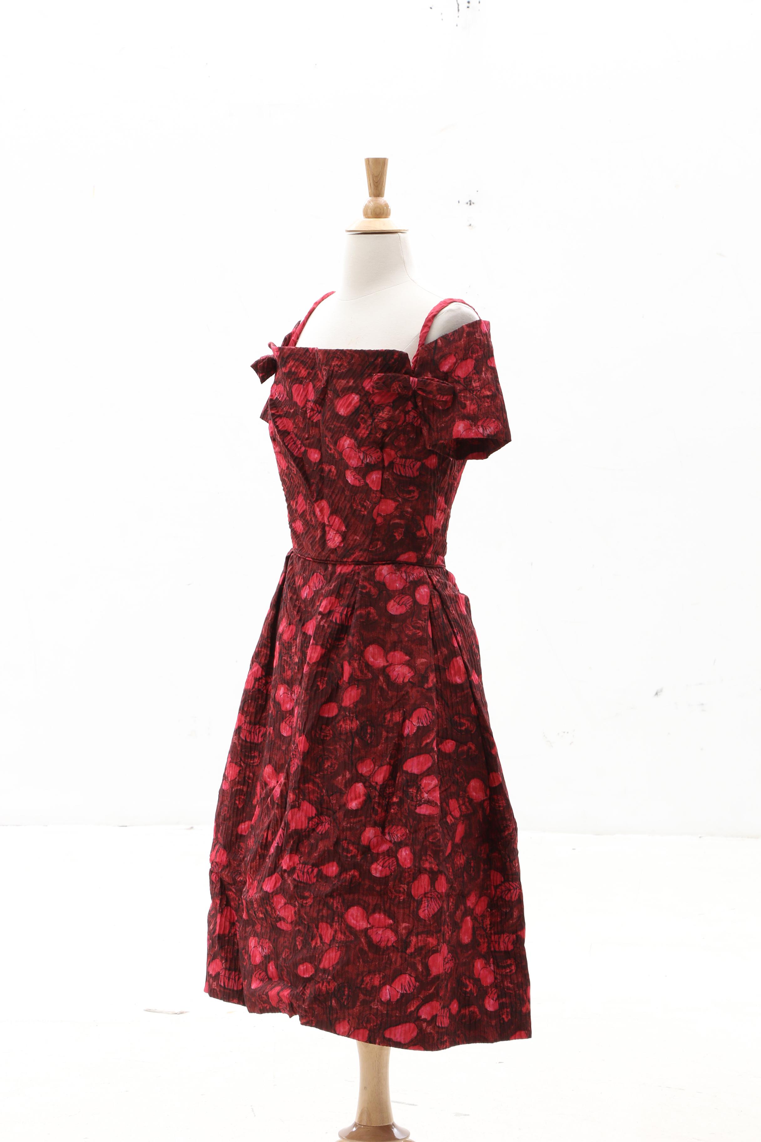 Sincerely Jenny Gidding Jenny Cocktail Dress, Circa 1950
