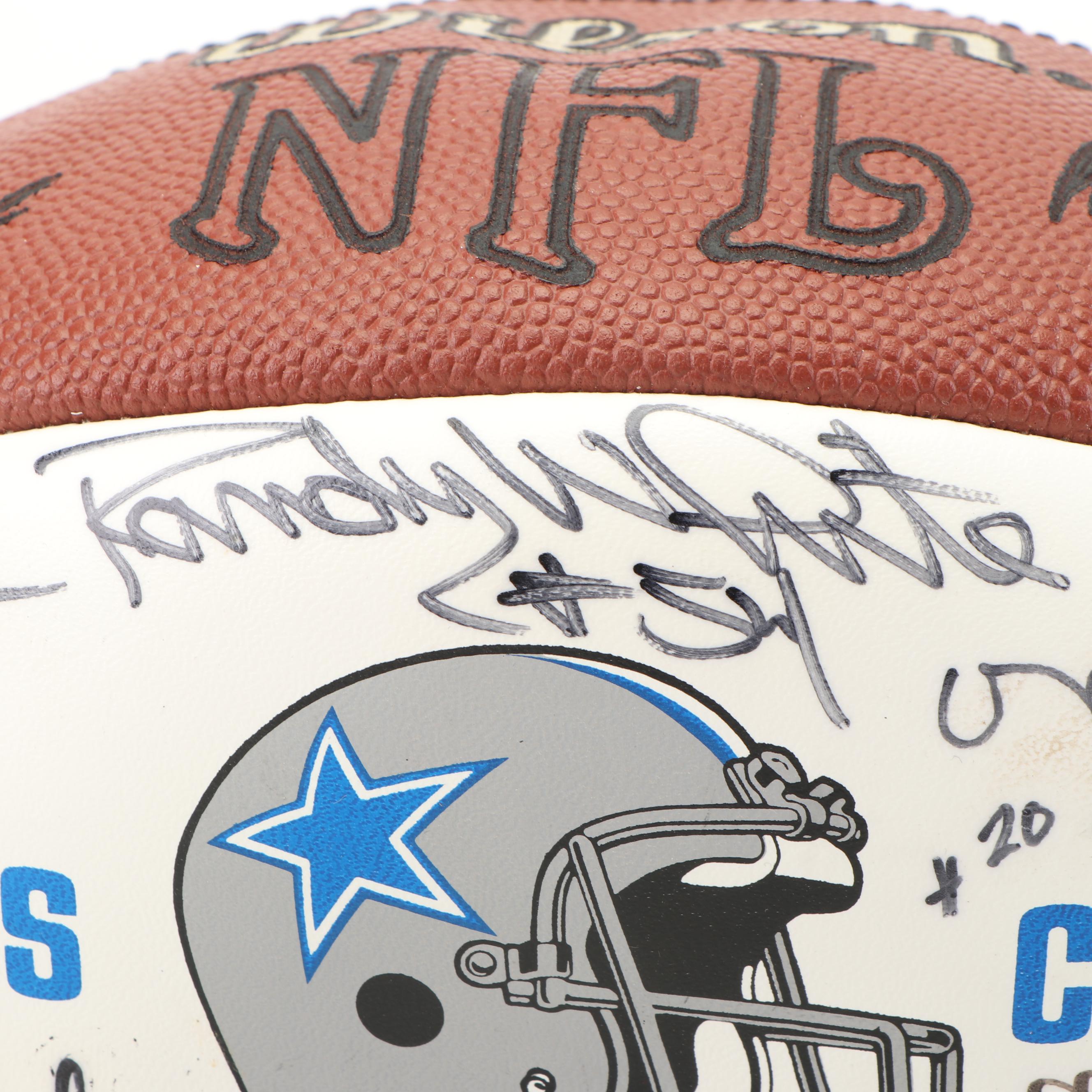 Dallas Cowboys Autographed Team Ball including Tom Landry and Roger Staubach