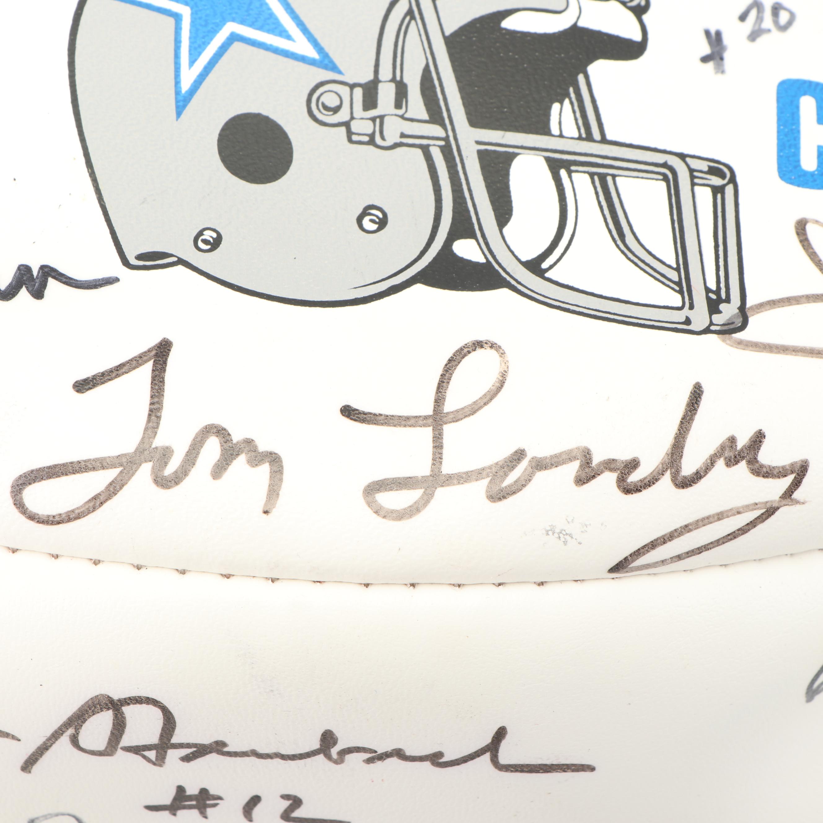 Dallas Cowboys Autographed Team Ball including Tom Landry and Roger Staubach