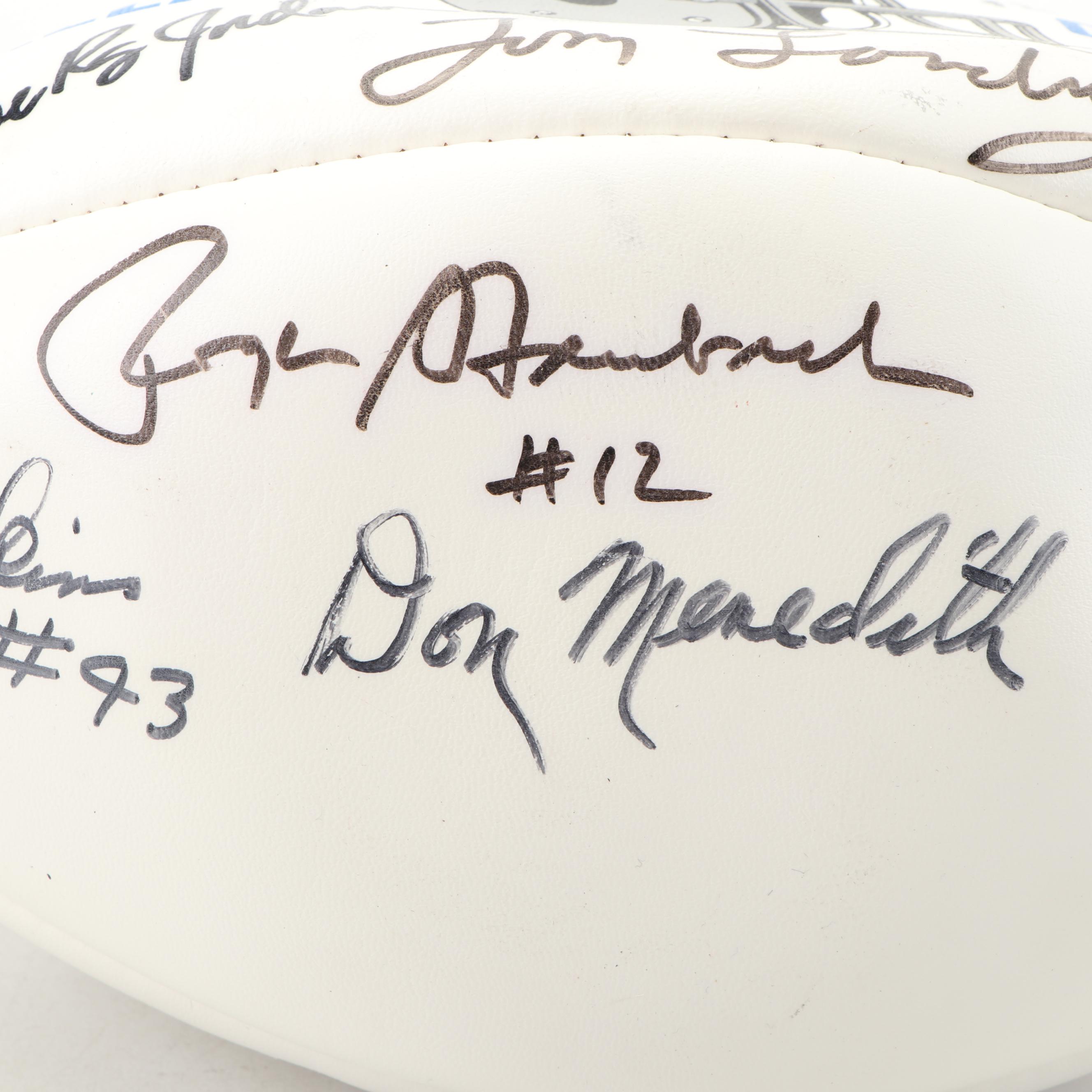 Dallas Cowboys Autographed Team Ball including Tom Landry and Roger Staubach