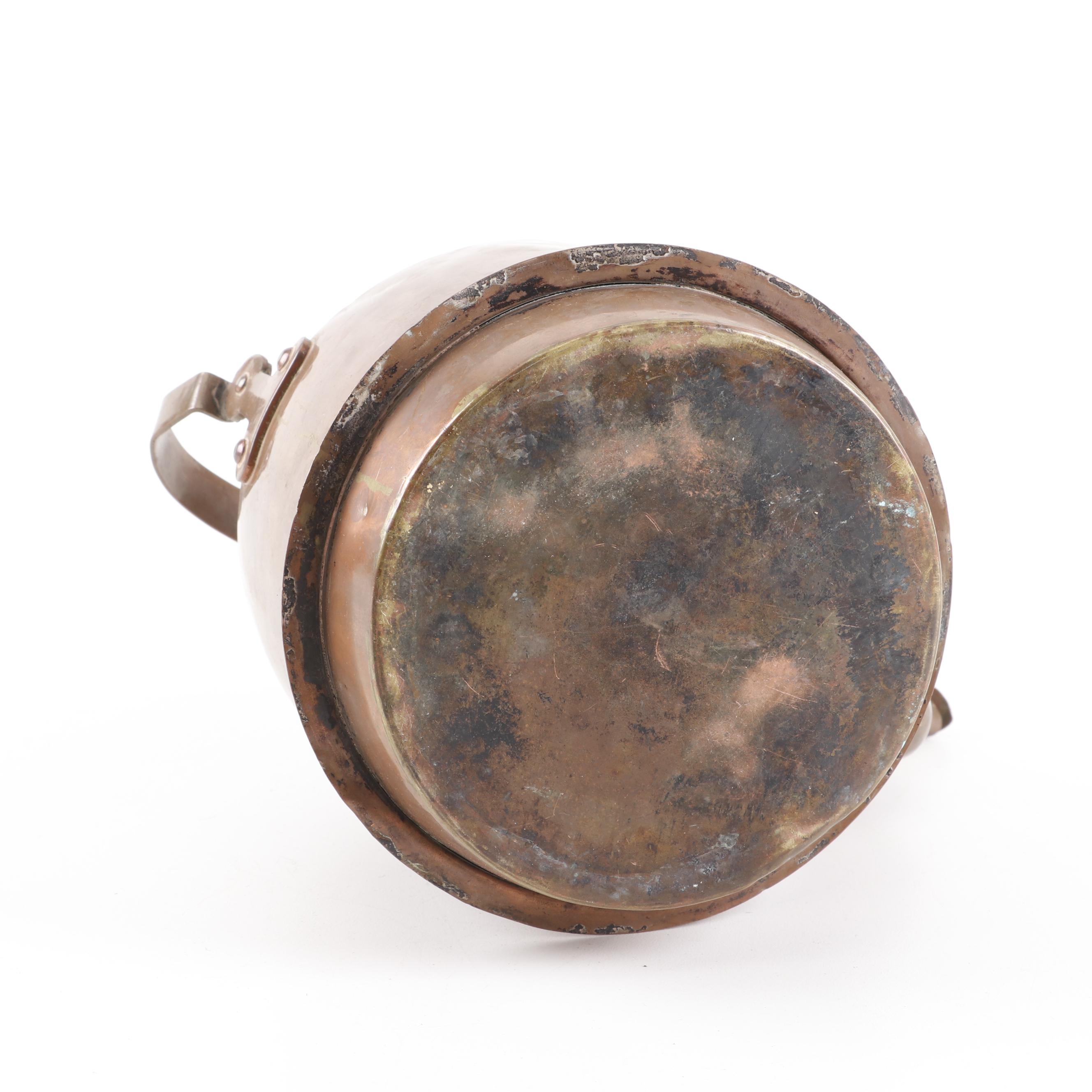 Karl Olsen Stavanger Style Copper Teakettle, 19th Century