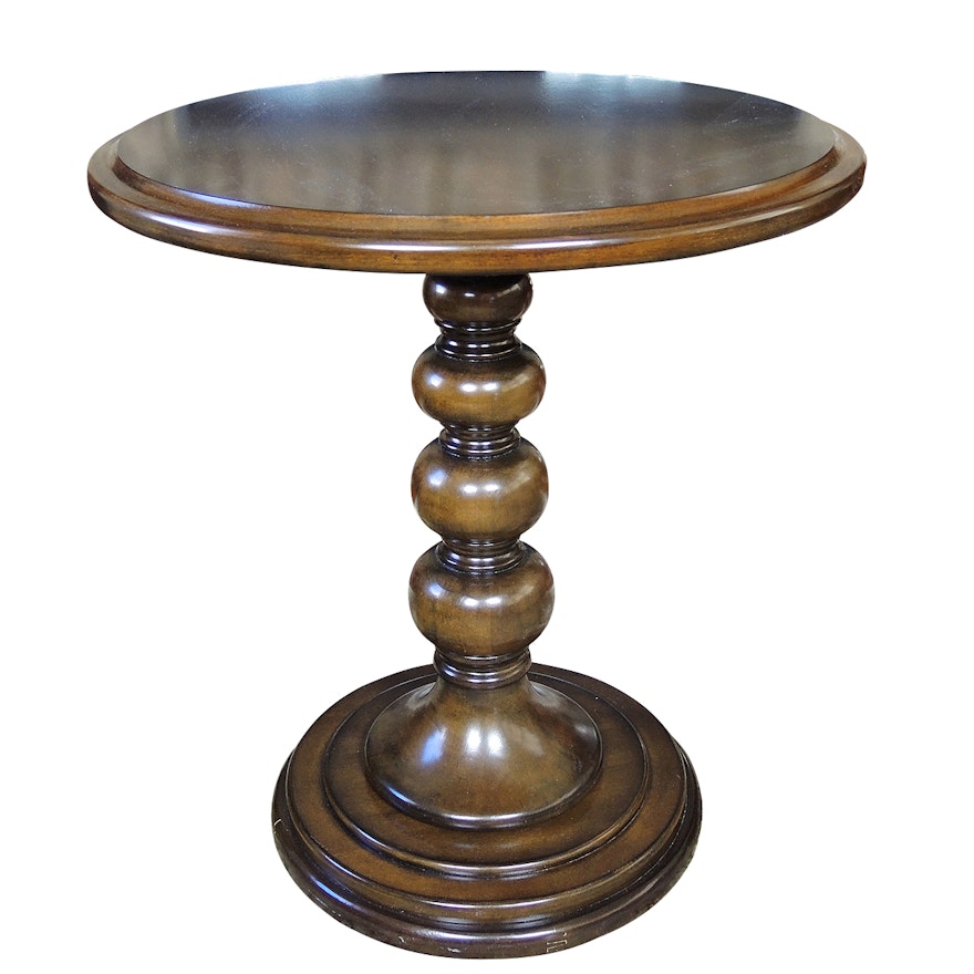 Hammary Round Top Pedestal Side Table