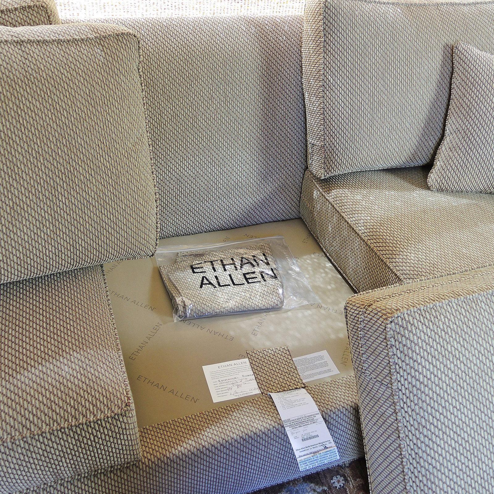 Contemporary Ethan Allen "Retreat" Three Seat Sofa