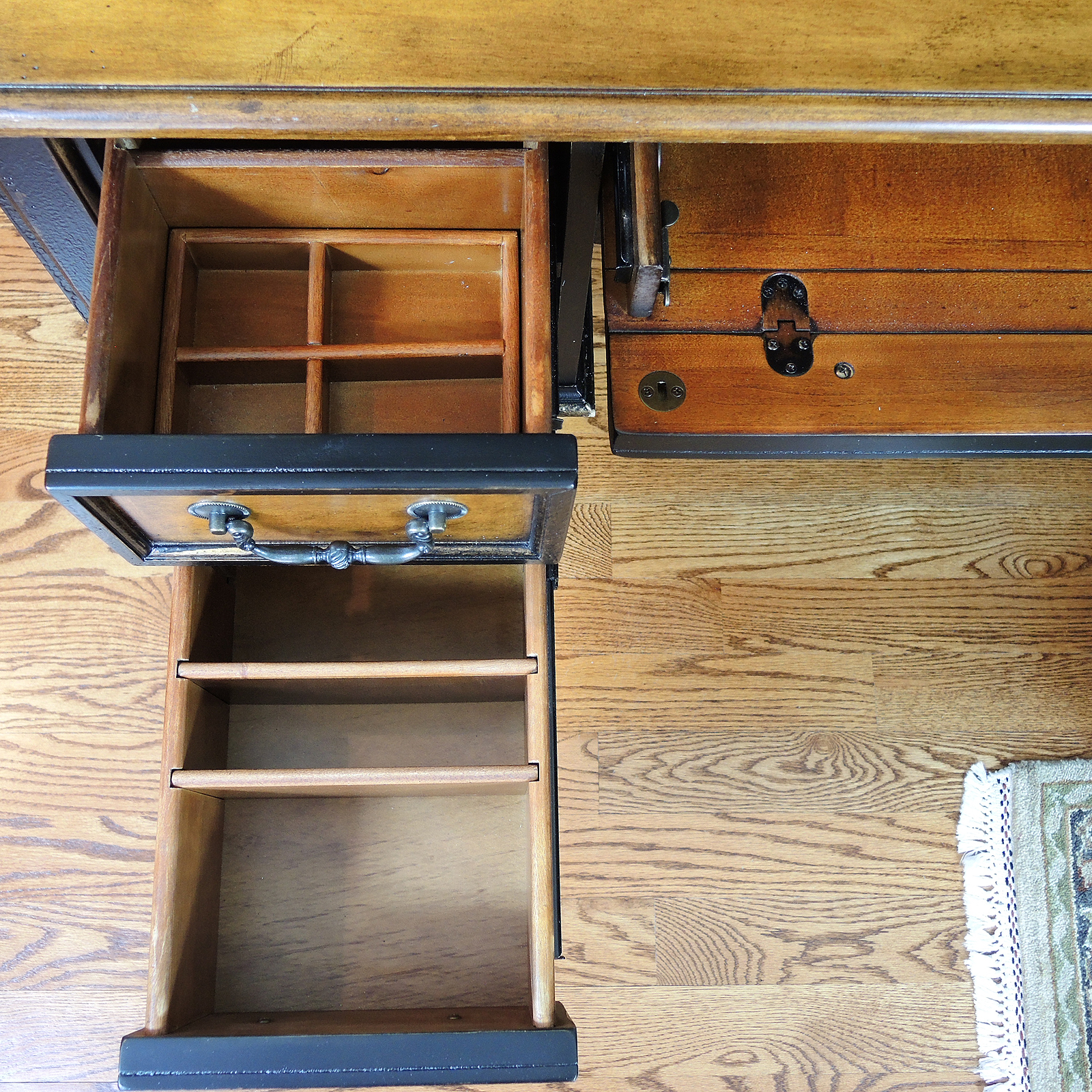 Hooker Furniture North Hampton Distressed Desk, Hutch and Chair, Contemporary