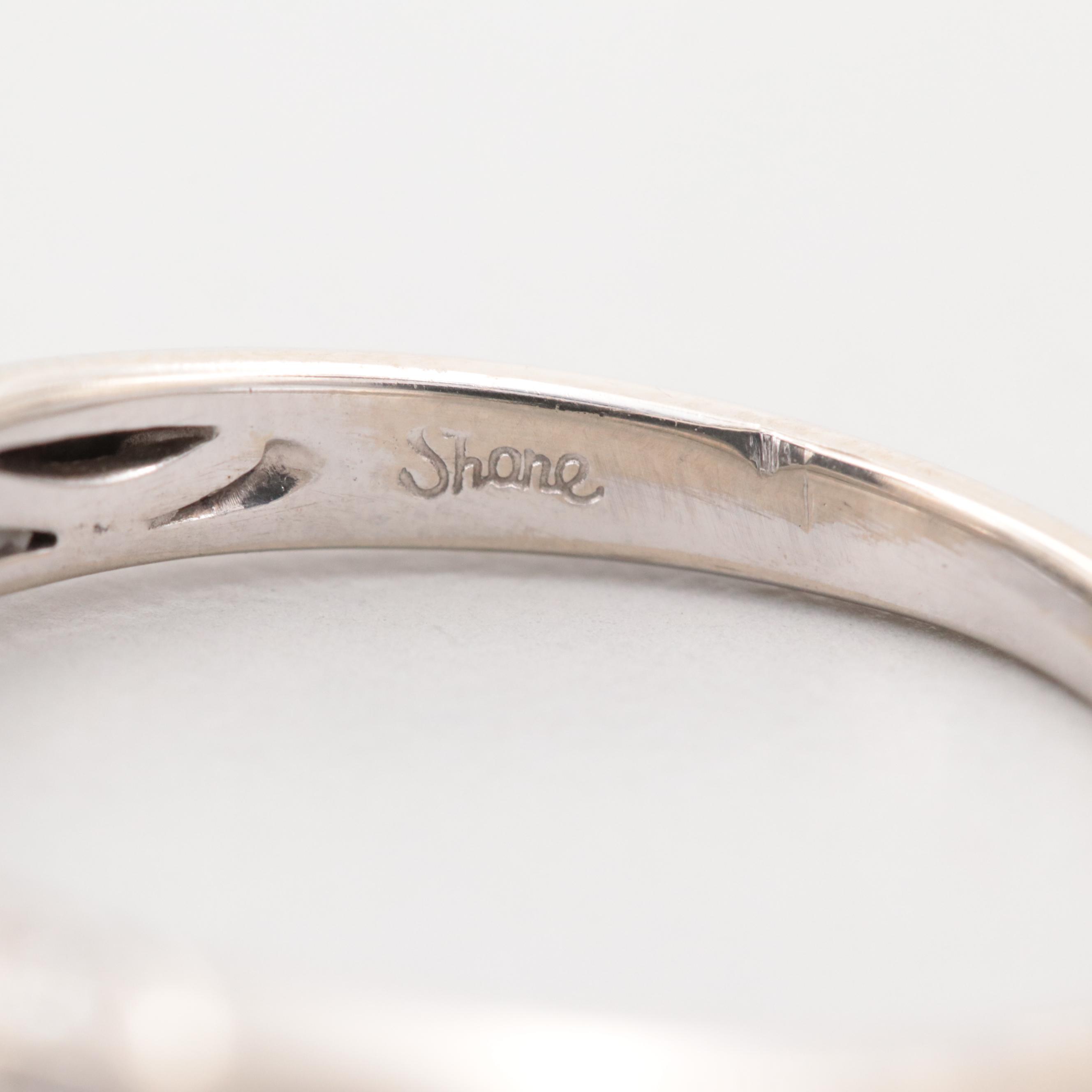 14K White Gold Diamond Semi-Mount Ring