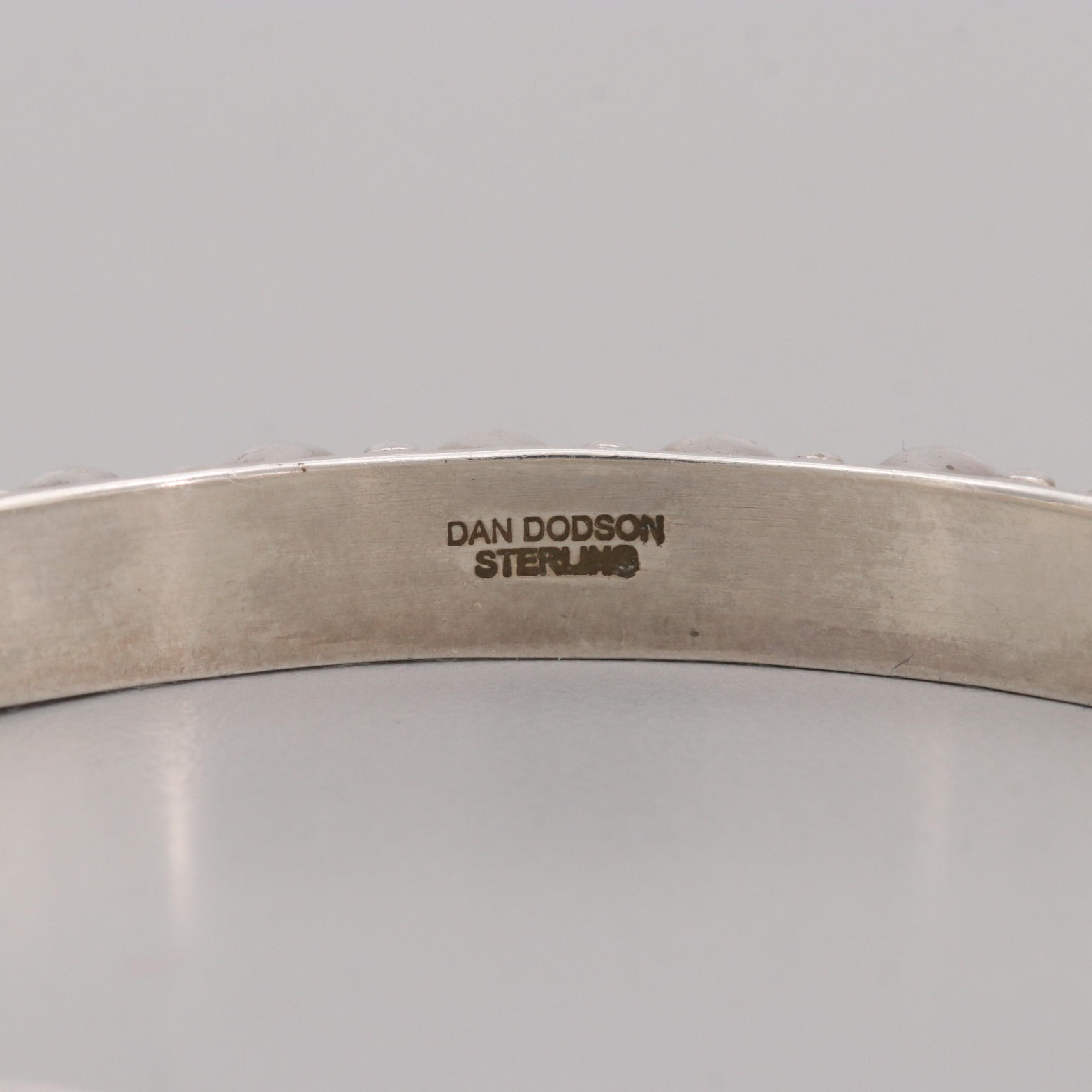 Dan Dodson Sterling Silver Cultured Pearl Bangle Bracelet