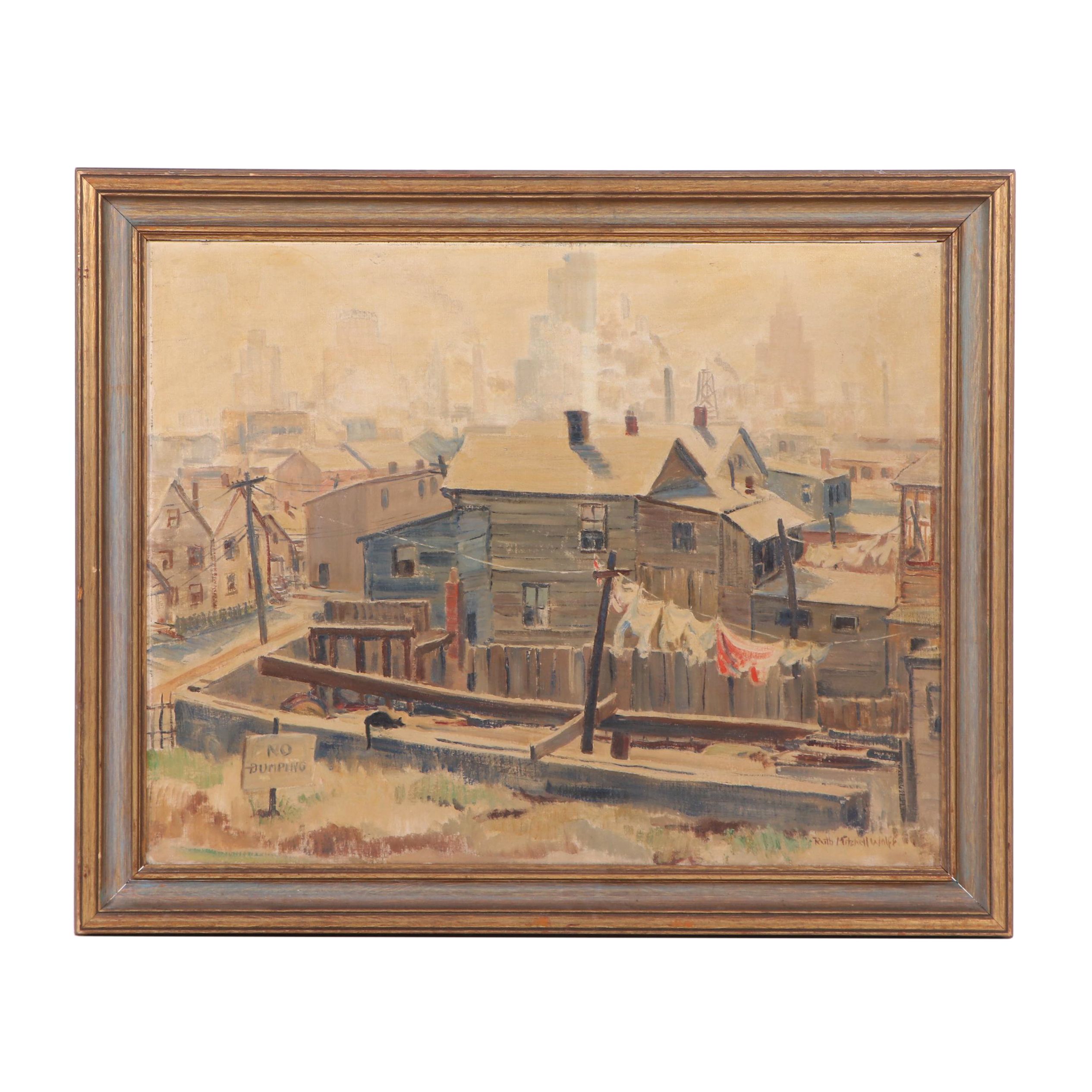 Ruth Mitchell Wolff Landscape Oil Painting