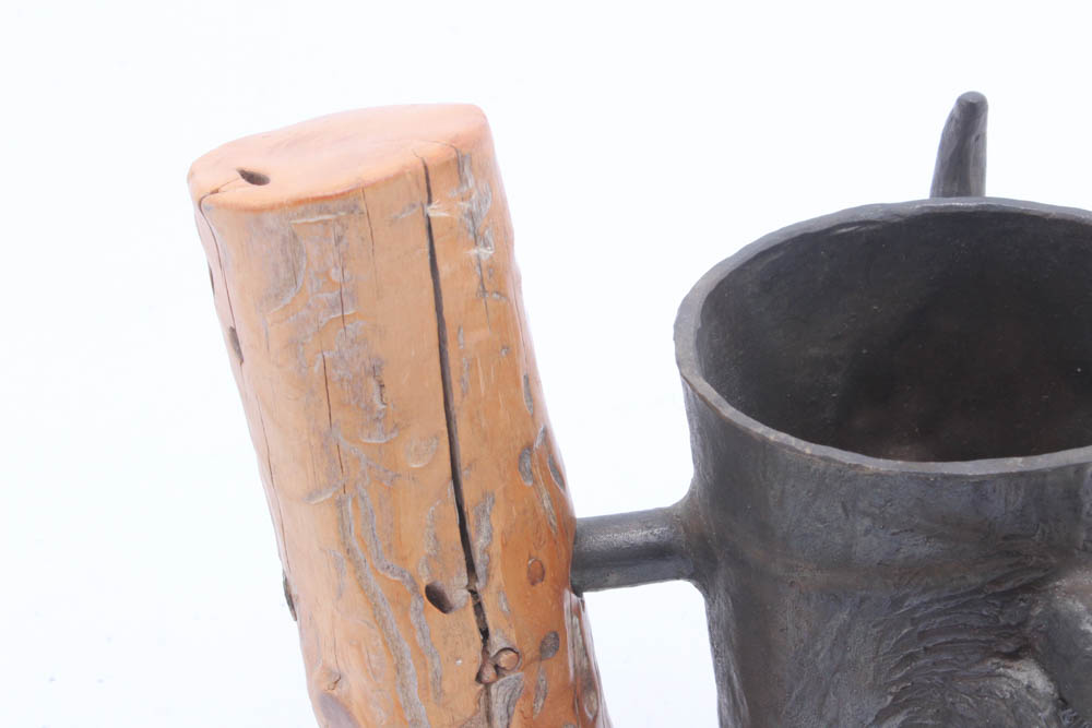 Carl Wagner Limited Edition Bronze Buffalo Mug, 1978