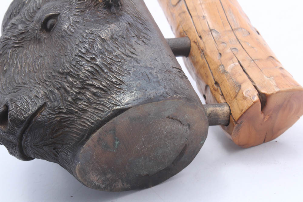 Carl Wagner Limited Edition Bronze Buffalo Mug, 1978