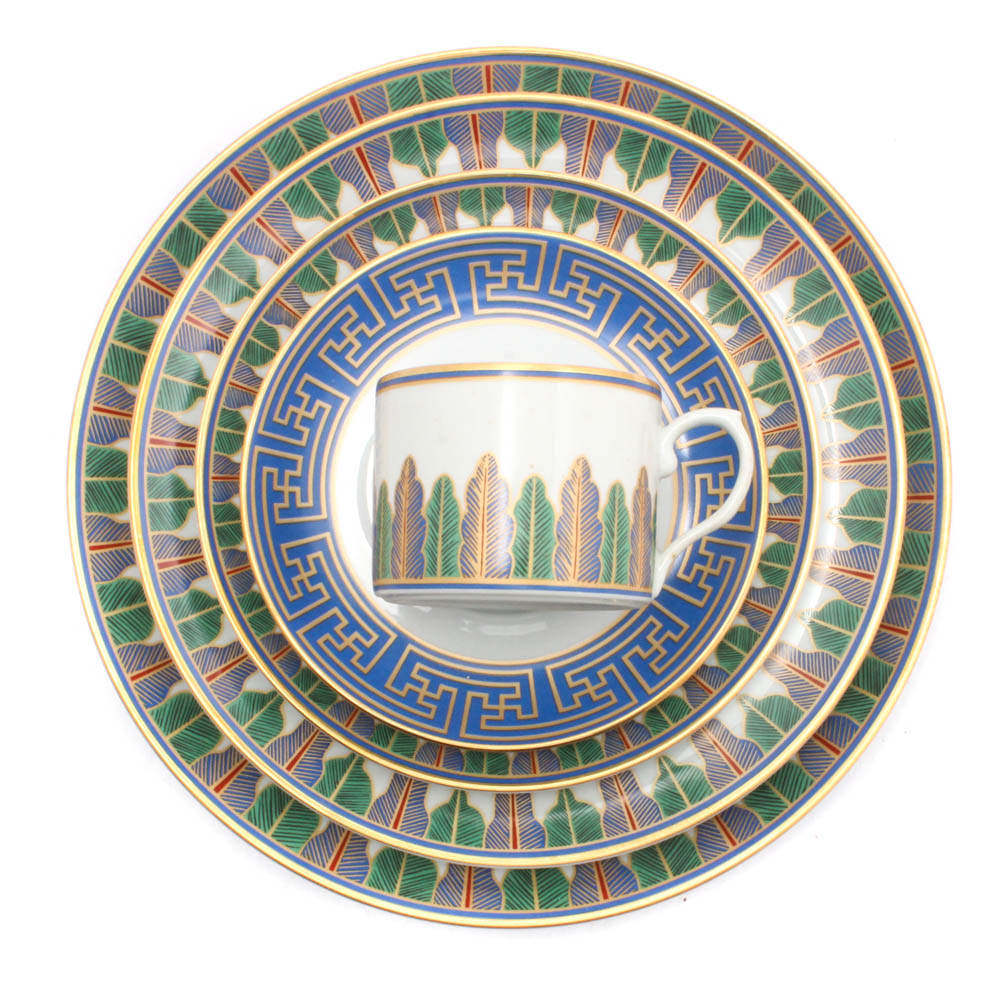 Mottahedeh Vista Alegre "Charleston Feather" Dinnerware