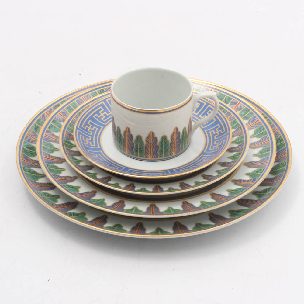 Mottahedeh Vista Alegre "Charleston Feather" Dinnerware