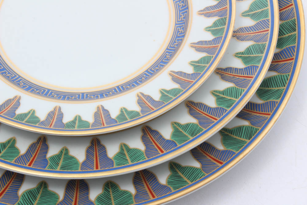 Mottahedeh Vista Alegre "Charleston Feather" Dinnerware