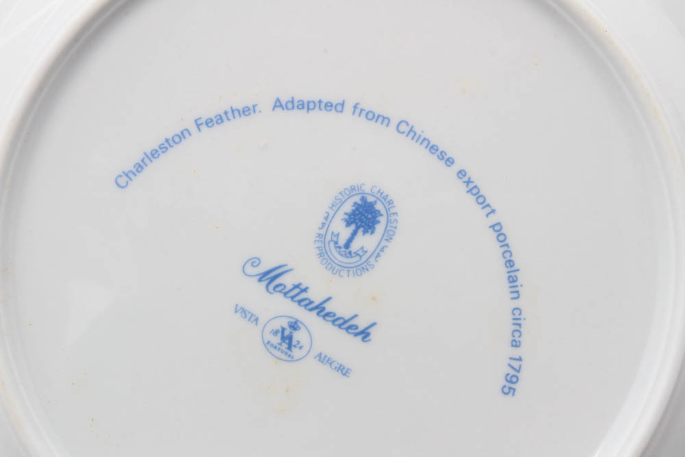 Mottahedeh Vista Alegre "Charleston Feather" Dinnerware