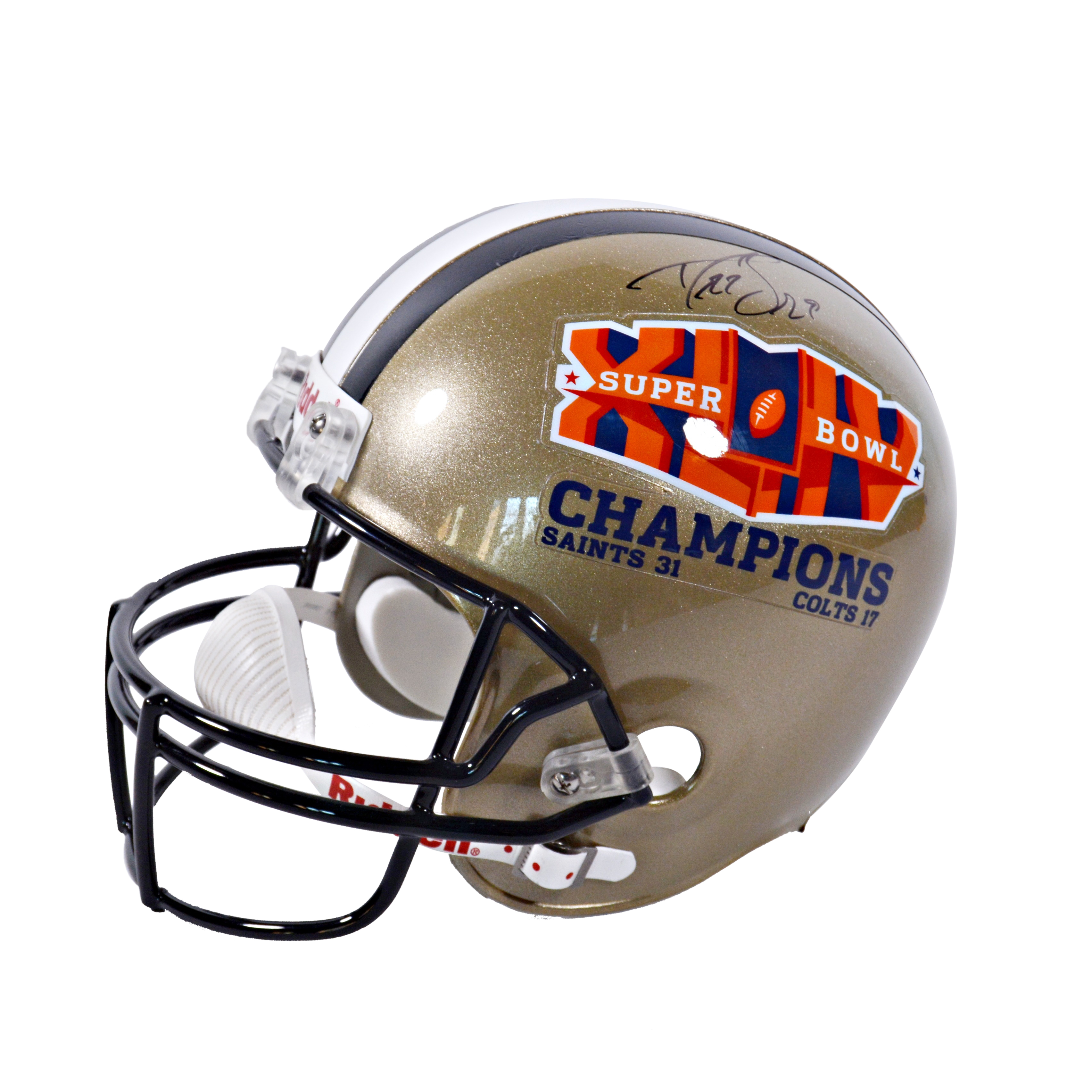 New Orleans Saints 2009 Super Bowl Champions Limited Edition Riddell Helmet