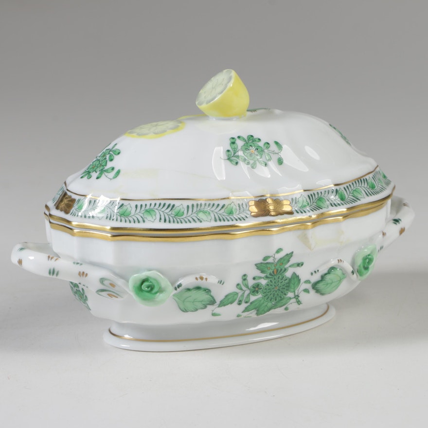 Herend "Chinese Bouquet" Porcelain Miniature Tureen