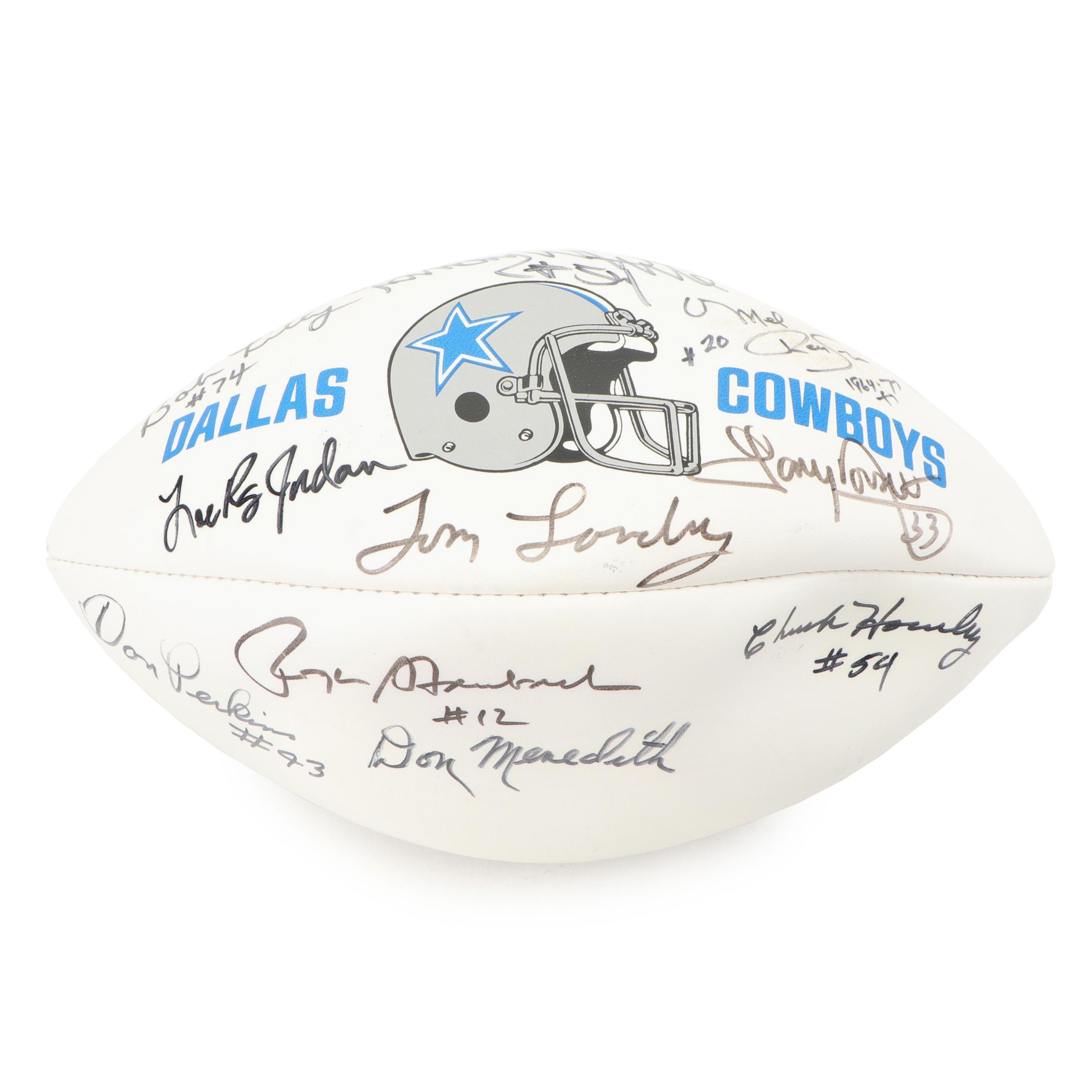Dallas Cowboys Autographed Team Ball including Tom Landry and Roger Staubach