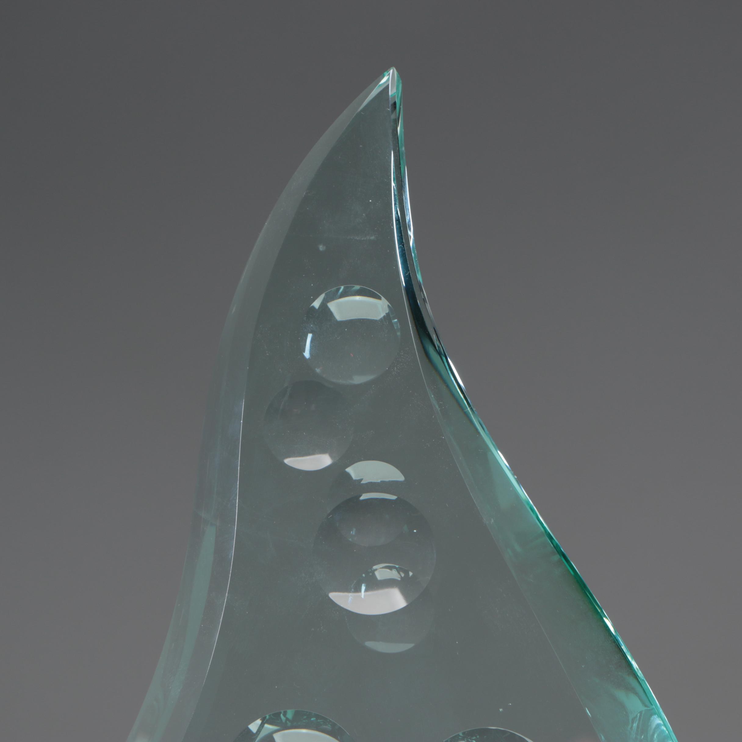 Bijan J. Bijan Glass Sculpture "Aquarama", 1987