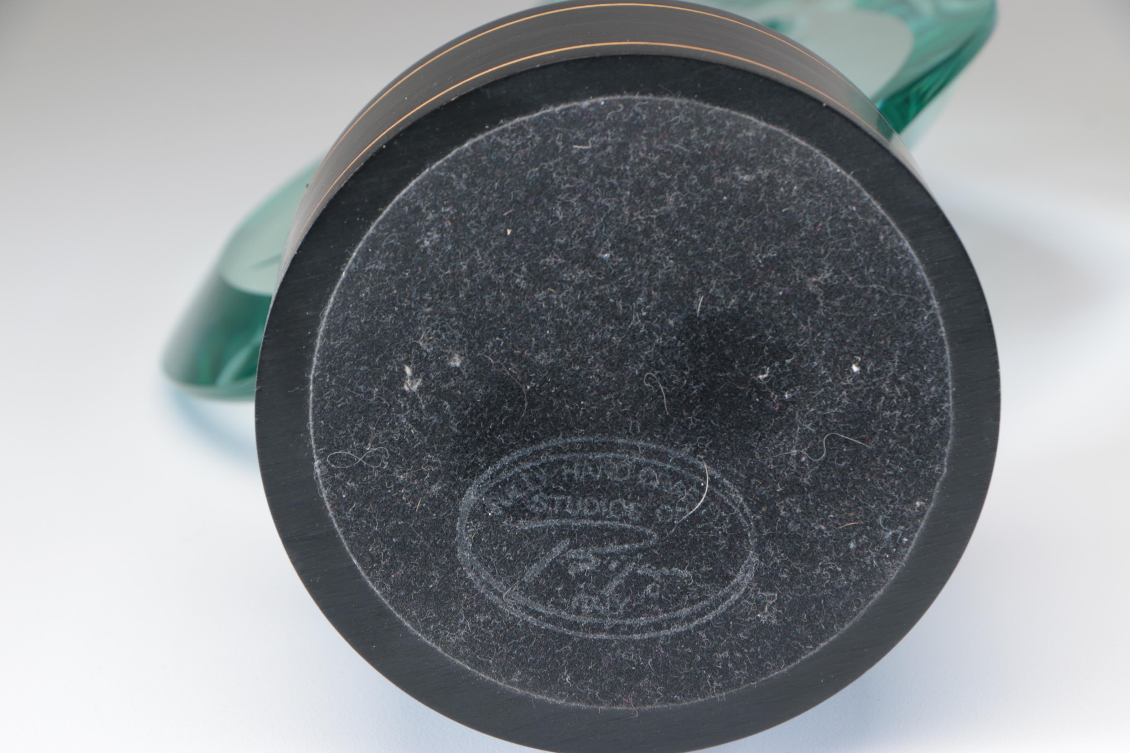 Bijan J. Bijan Glass Sculpture "Aquarama", 1987