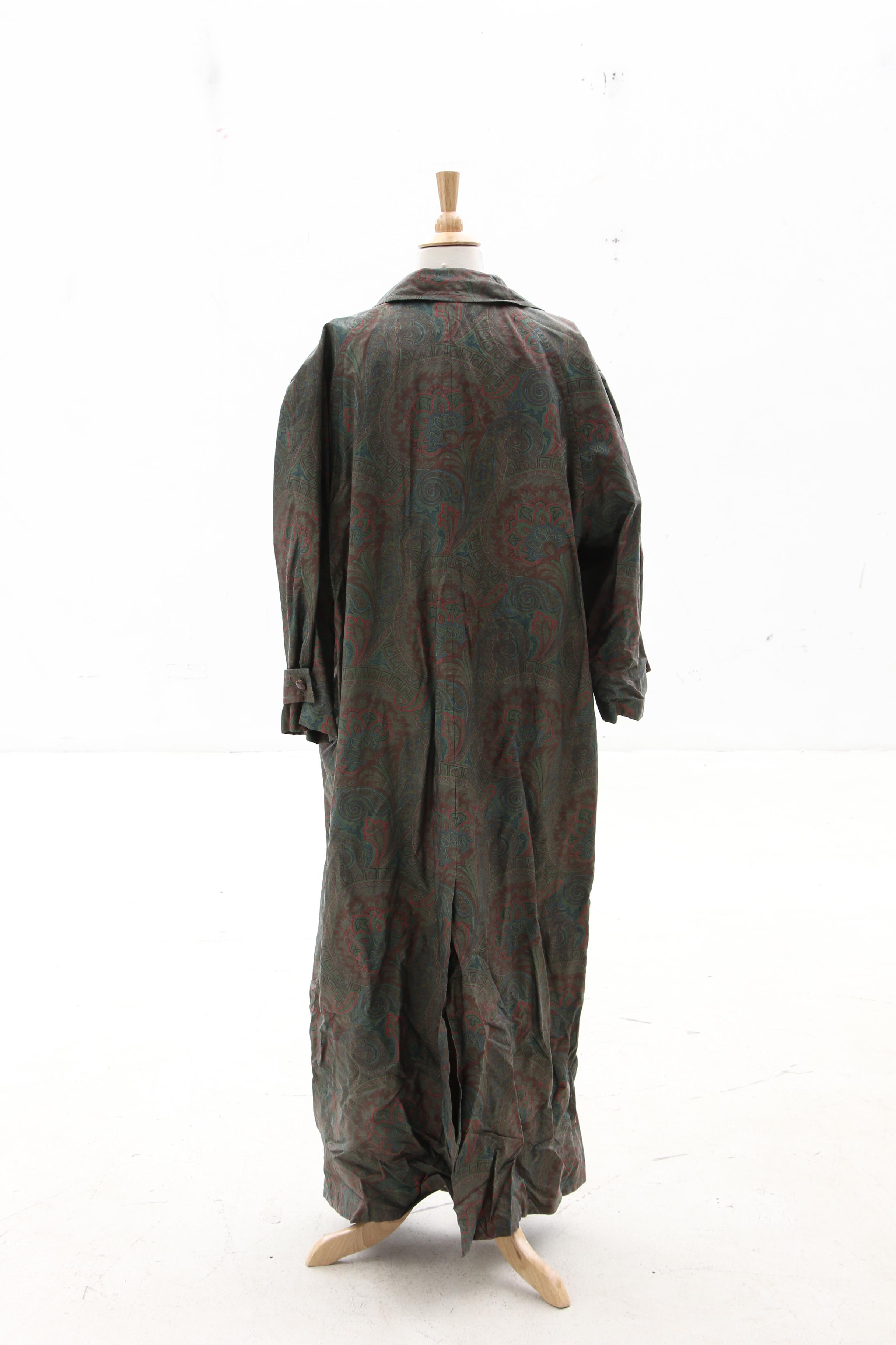 Yeohlee Green Cape and Helga Paisley Print Coat, Vintage