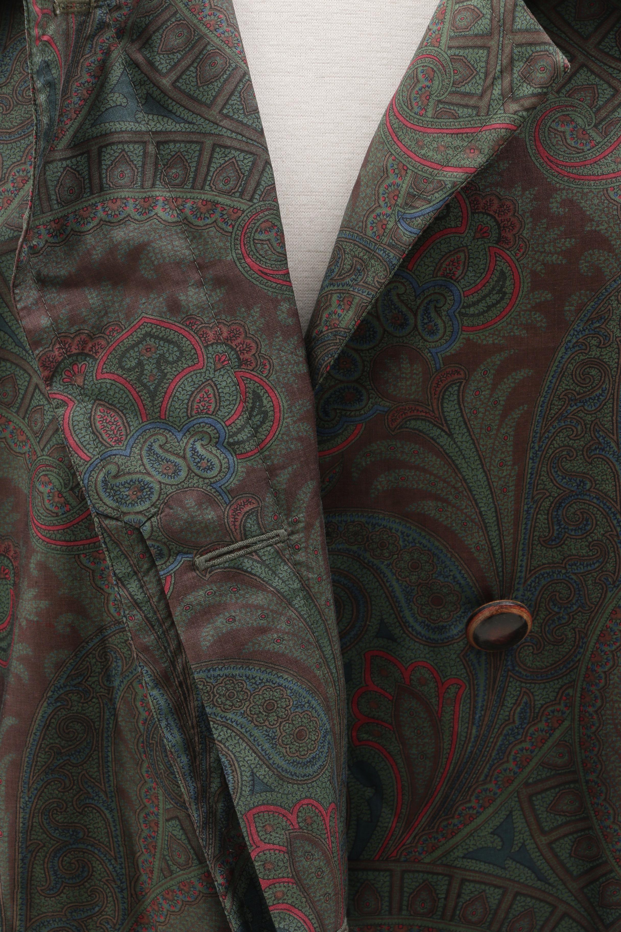 Yeohlee Green Cape and Helga Paisley Print Coat, Vintage