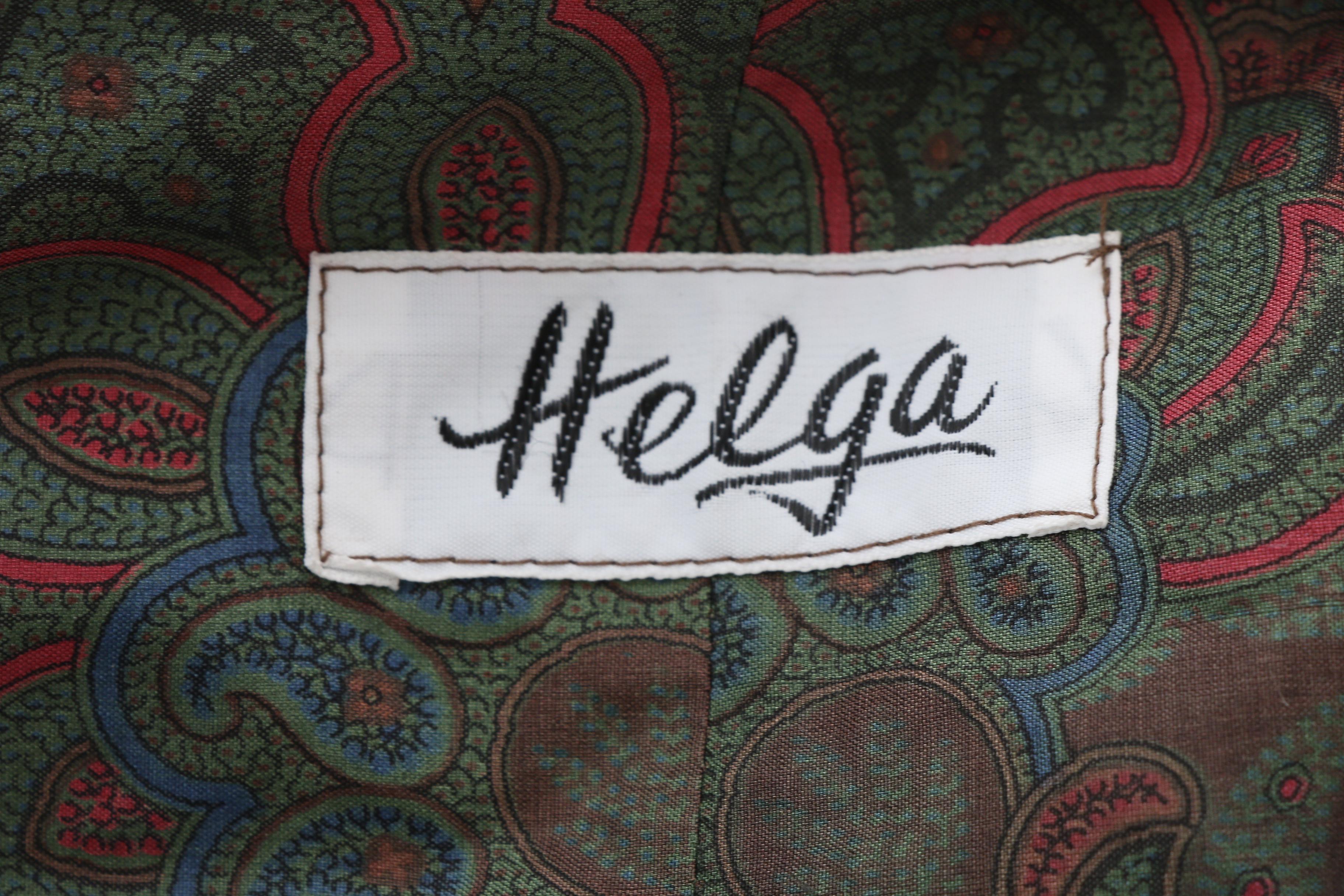 Yeohlee Green Cape and Helga Paisley Print Coat, Vintage