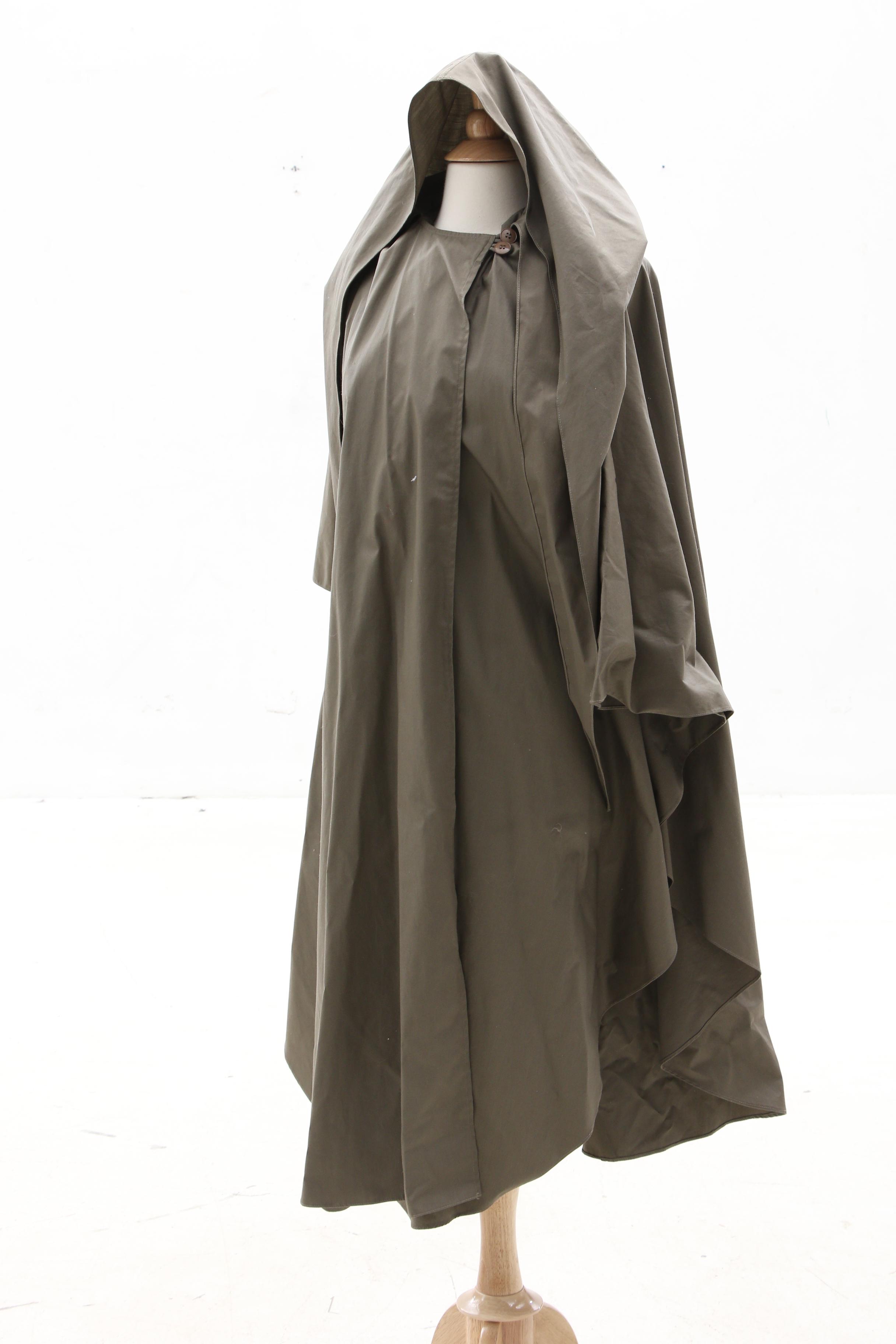 Yeohlee Green Cape and Helga Paisley Print Coat, Vintage