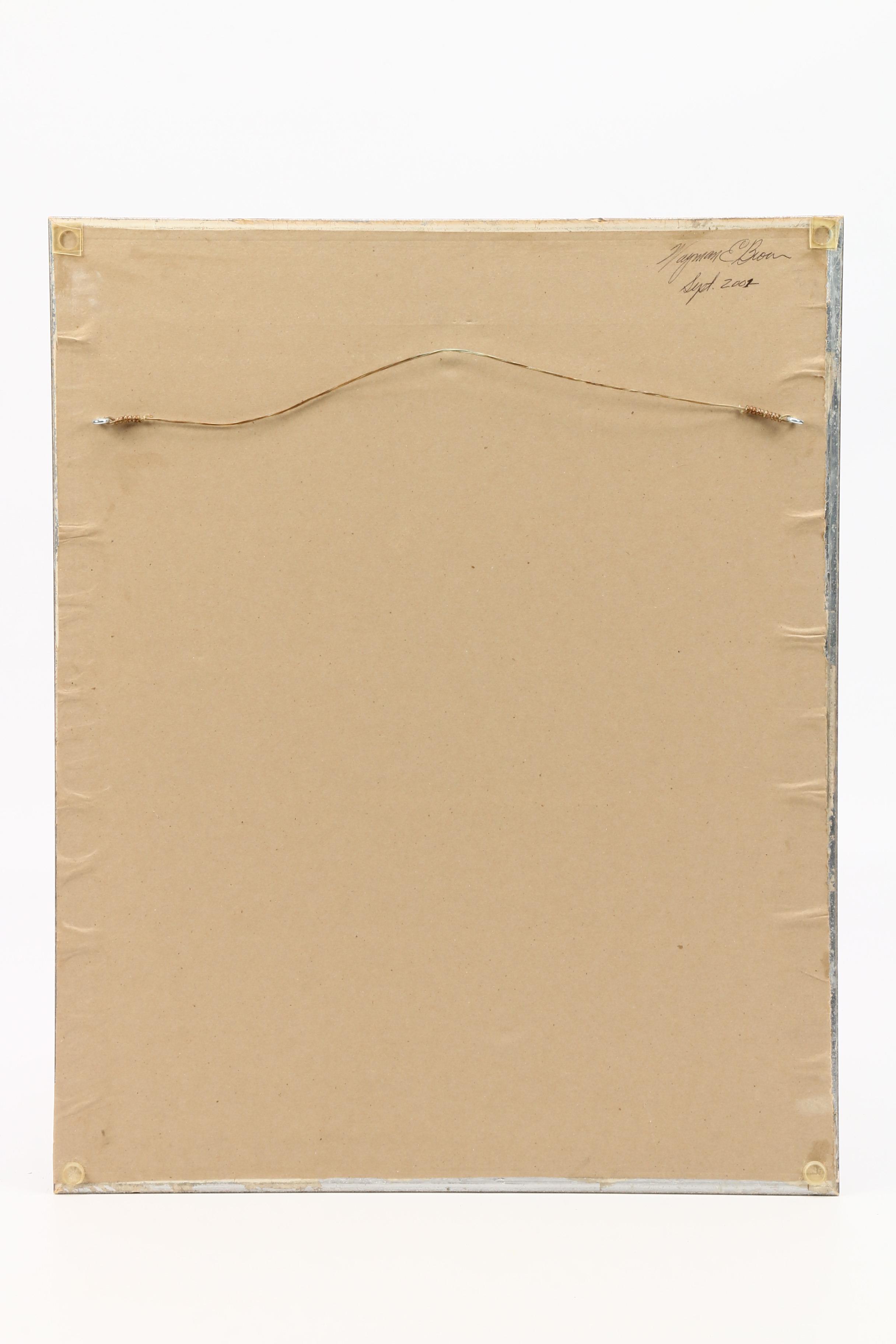 Waymon E. Brown Ink Drawing of Portrait