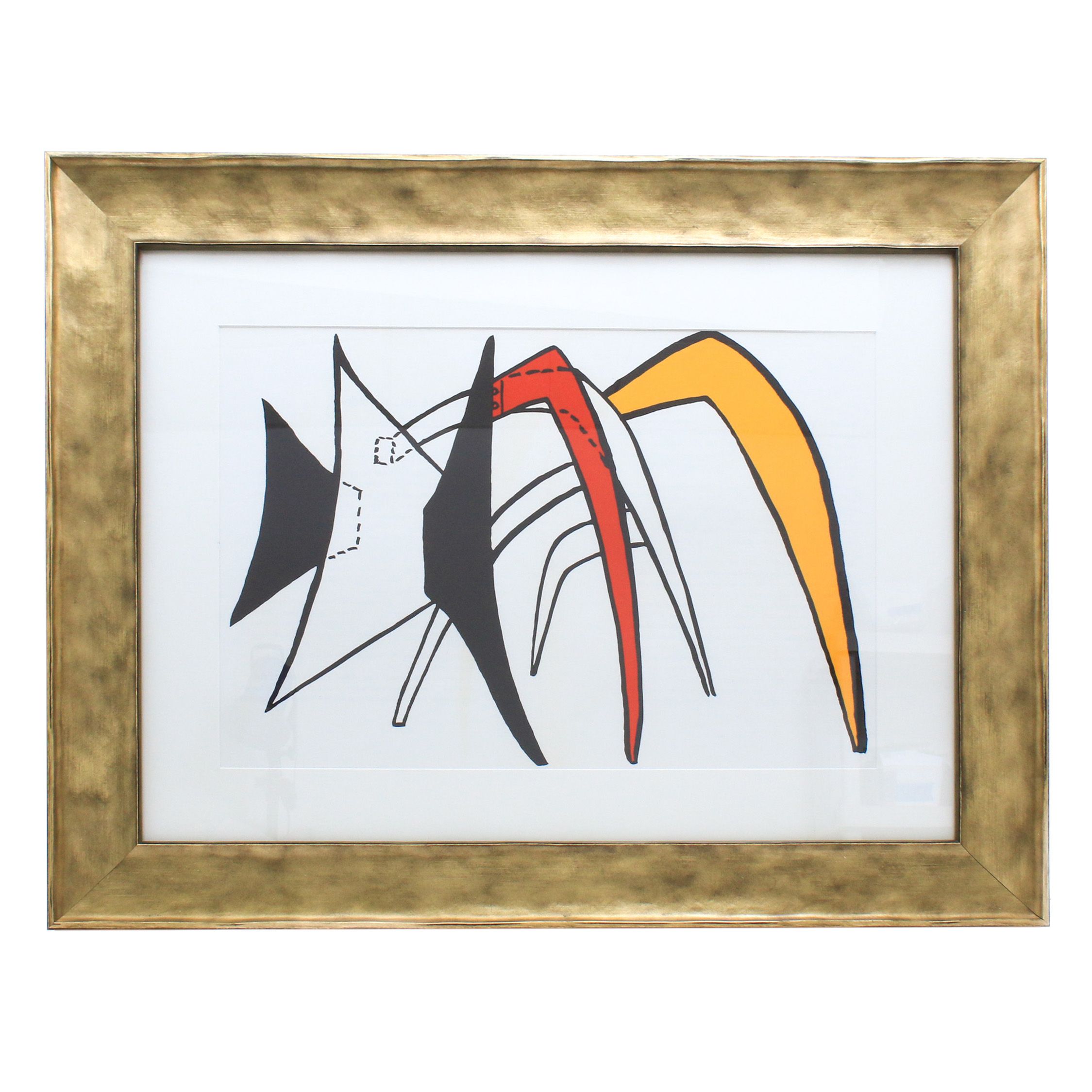 Alexander Calder Double Page Color Lithograph for "Derrière le Miroir"
