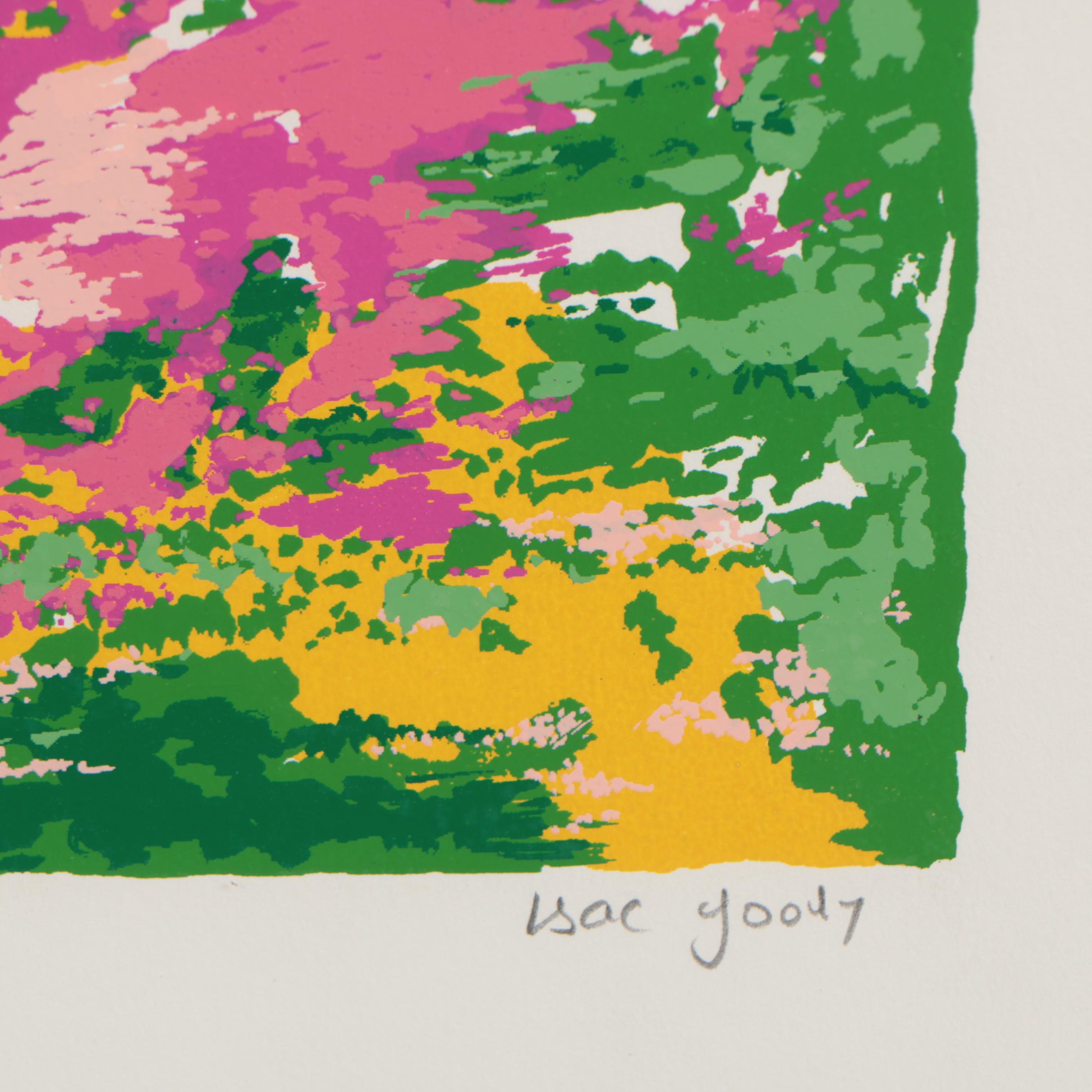 Isac Goody Serigraph "Horse Race"