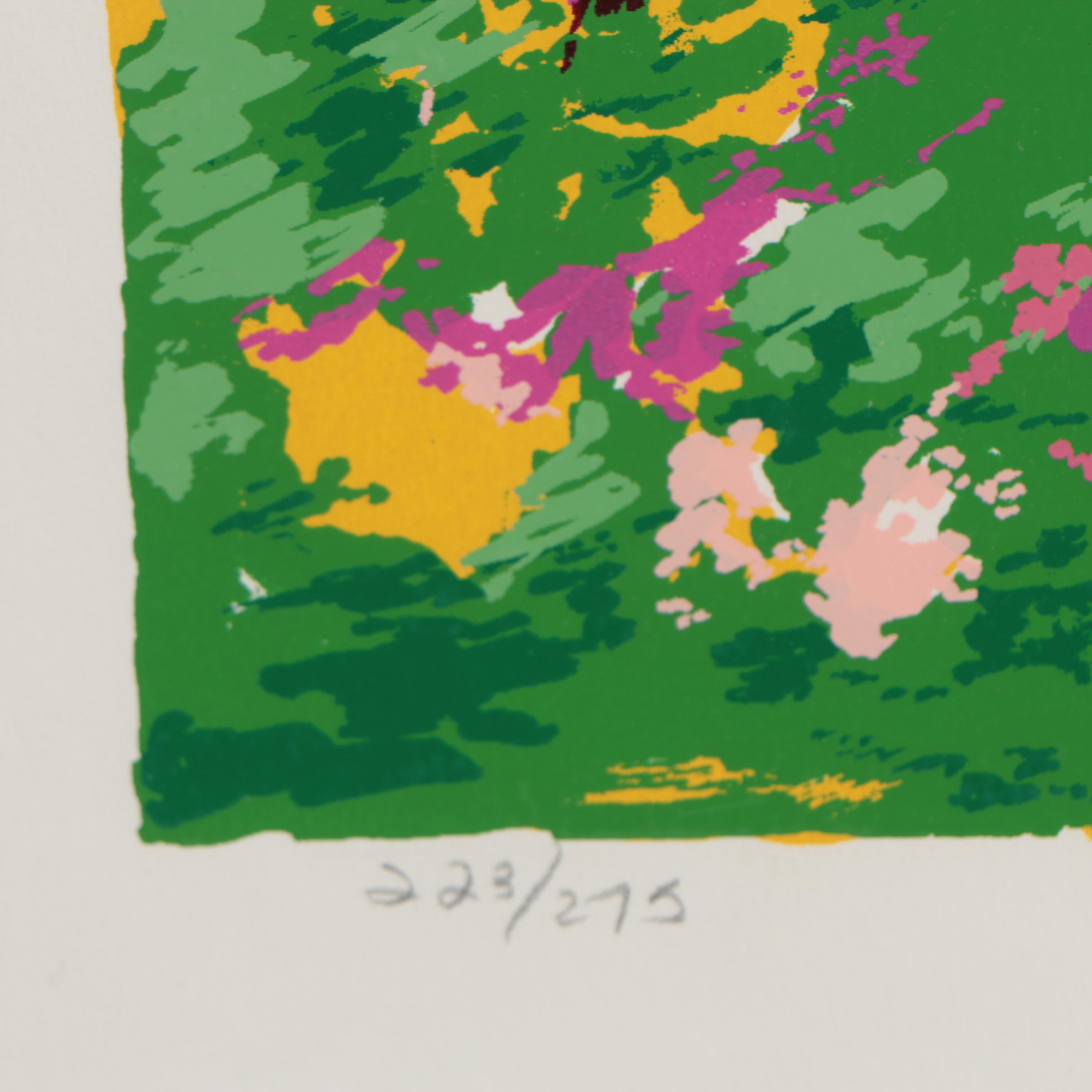 Isac Goody Serigraph "Horse Race"