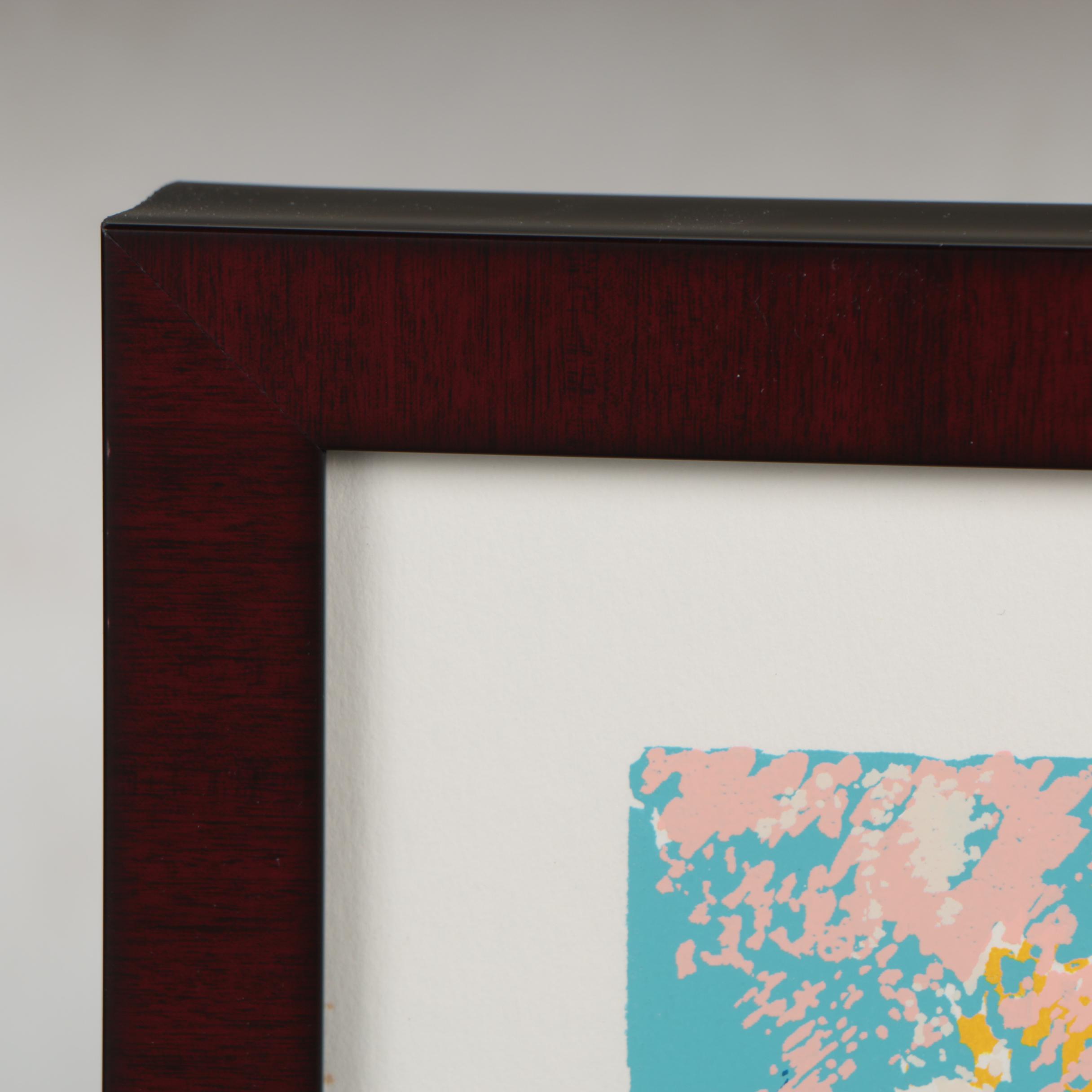 Isac Goody Serigraph "Horse Race"