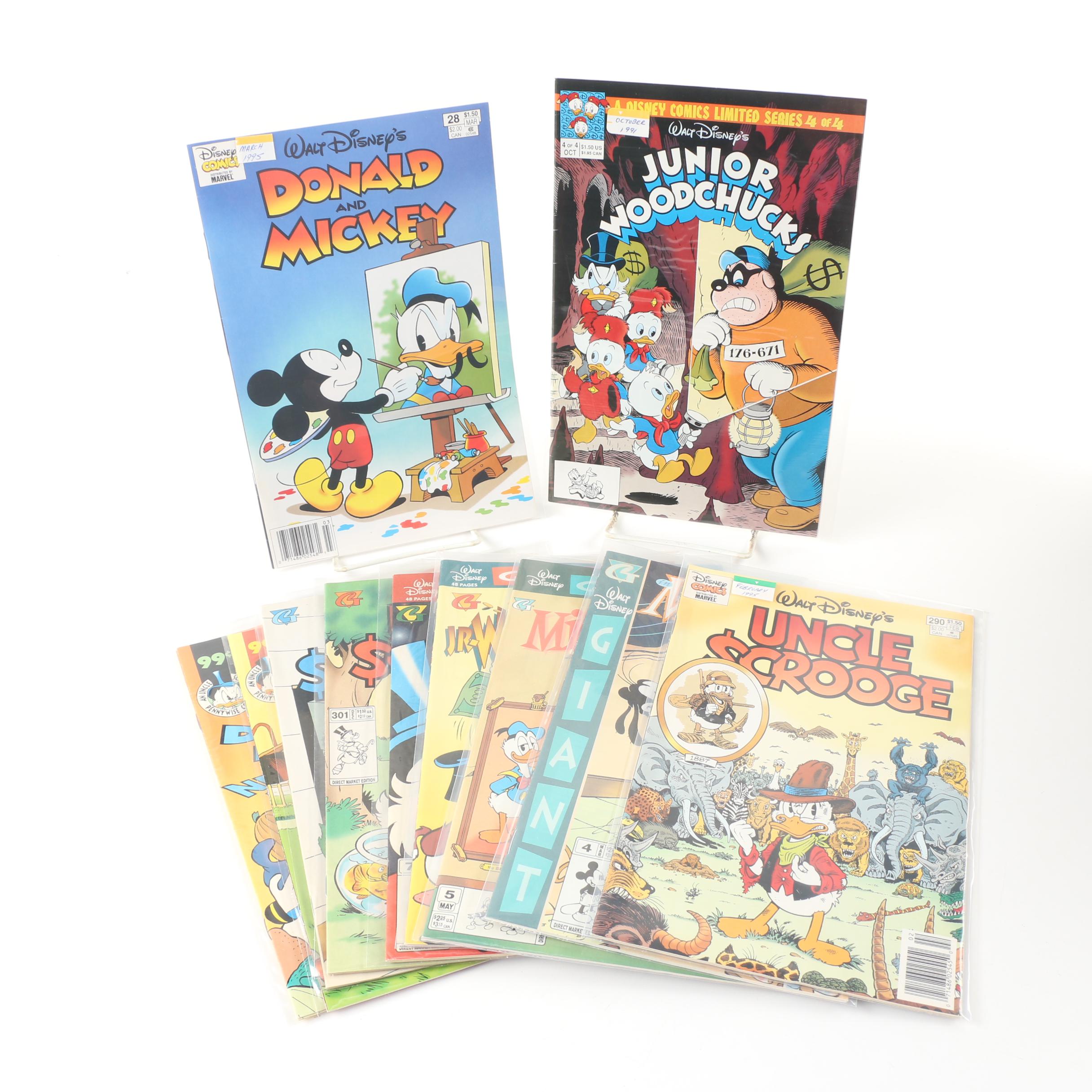 Walt Disney Comic Books, Incl. "Donald and Mickey" & "Uncle Scrooge", 1991–1997